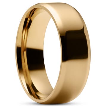 Gold-Tone Mirror Steel Ring Gold-Tone Mirror Steel Ring