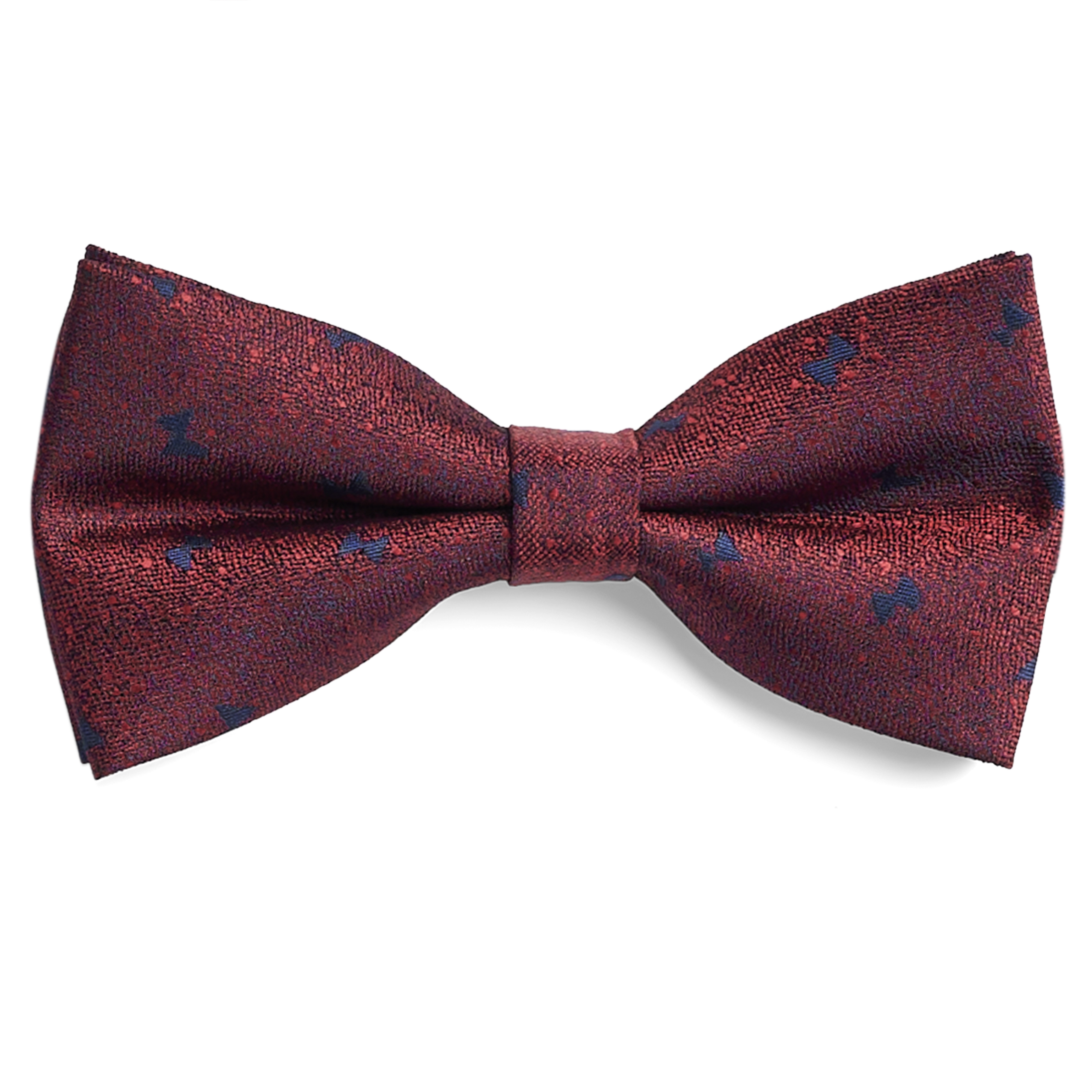 Blodröd & Kungsblå Flugmönster Fluga - 1