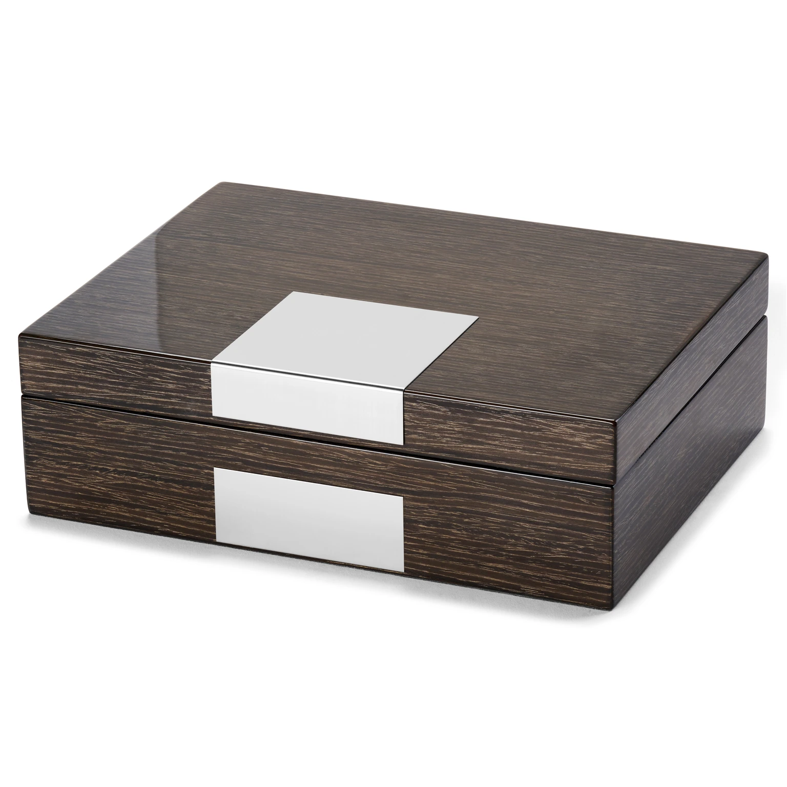 Caja de madera gris para relojes y joyas Caja de madera gris para relojes y joyas