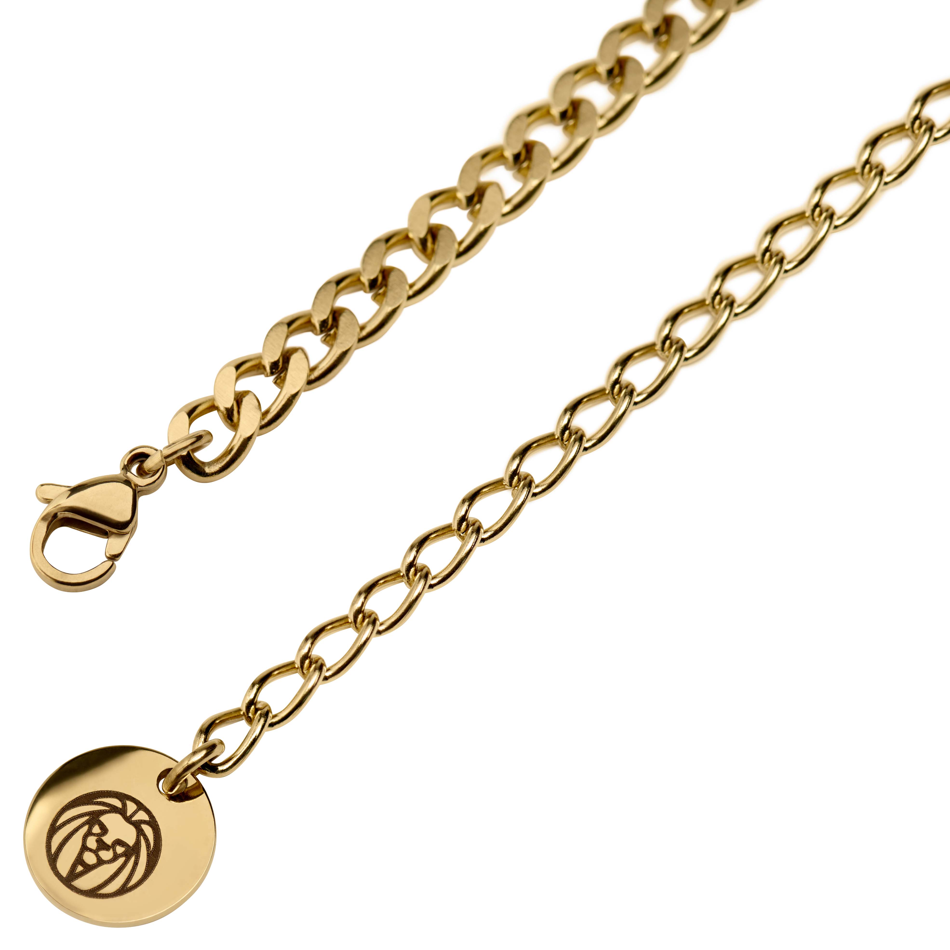 Collar dorado con colgante Ankh - 11