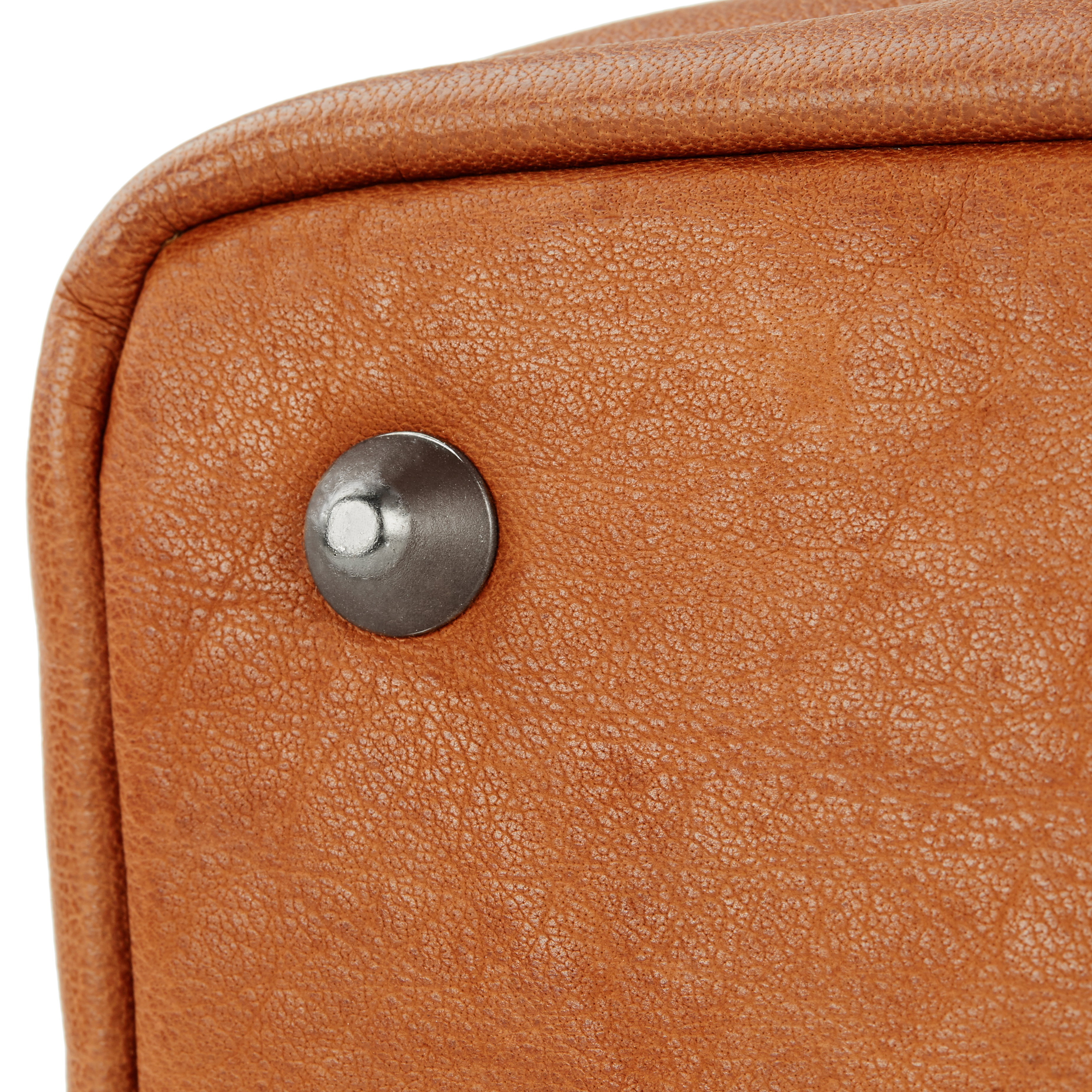 Oxford Classic Tan Duffel Leather Bag - 8