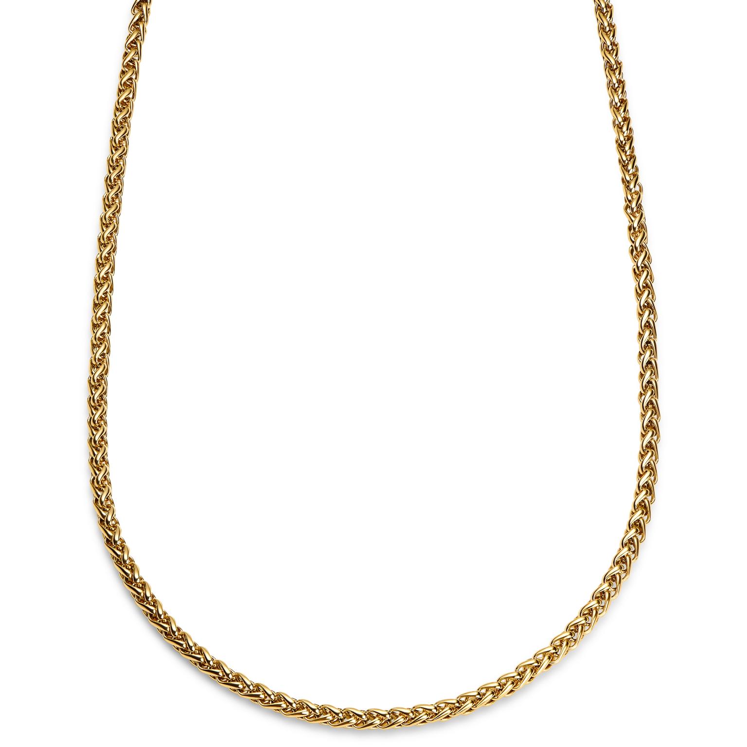 Essentials | 1/5" (5 mm) Gold-Tone Wheat Chain Necklace Essentials | 1/5" (5 mm) Gold-Tone Wheat Chain Necklace