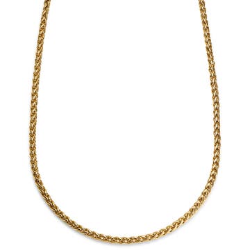 Essentials | 1/5" (5 mm) Gold-Tone Wheat Chain Necklace Essentials | 1/5" (5 mm) Gold-Tone Wheat Chain Necklace