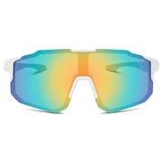 Momentum | Weiße & pinke Wraparound-Sportsonnenbrille Momentum | Weiße & pinke Wraparound-Sportsonnenbrille