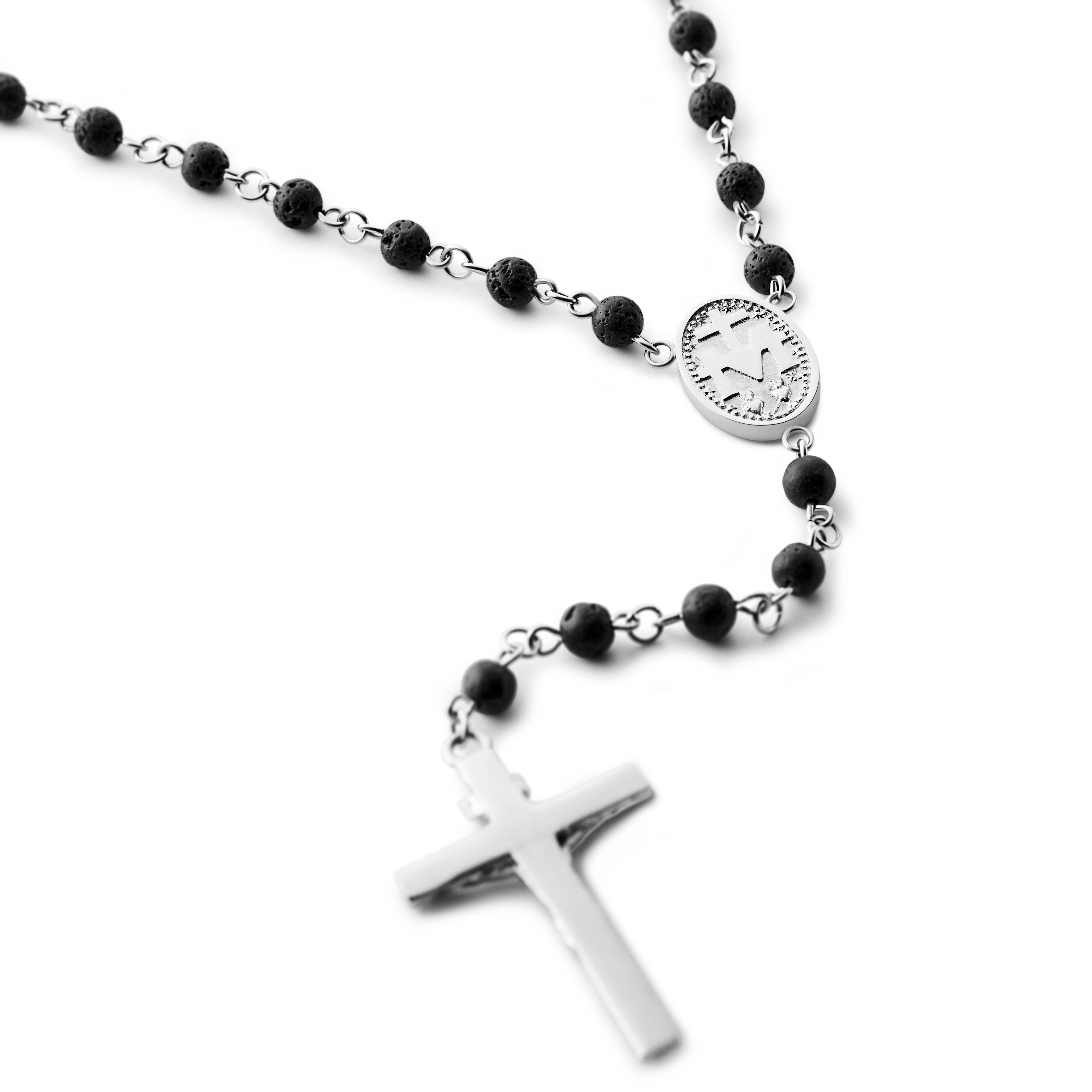 Varietas | Surgical Steel & Lava Stone Rosary - 3