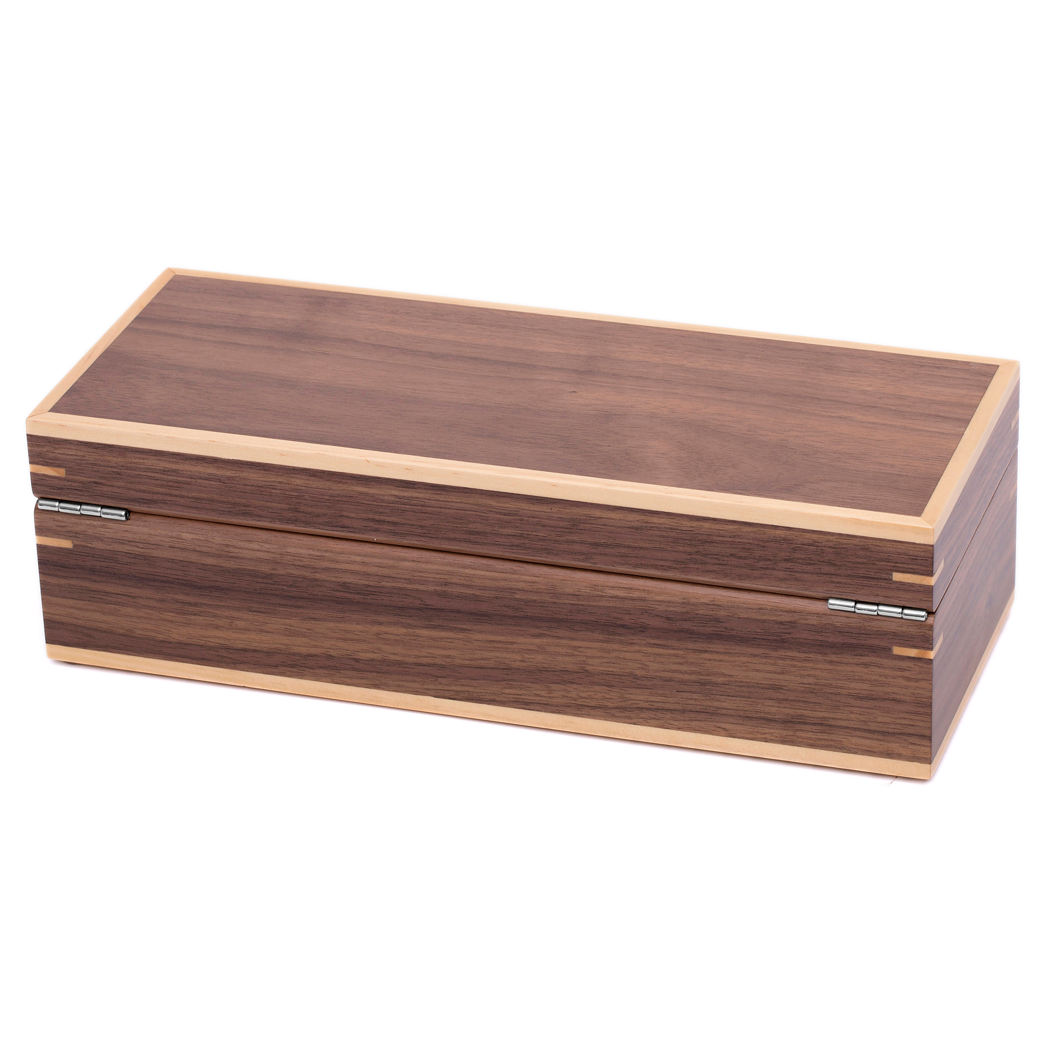 Kompakte Nussbaumholz Uhrenbox Für 5 Uhren - 3