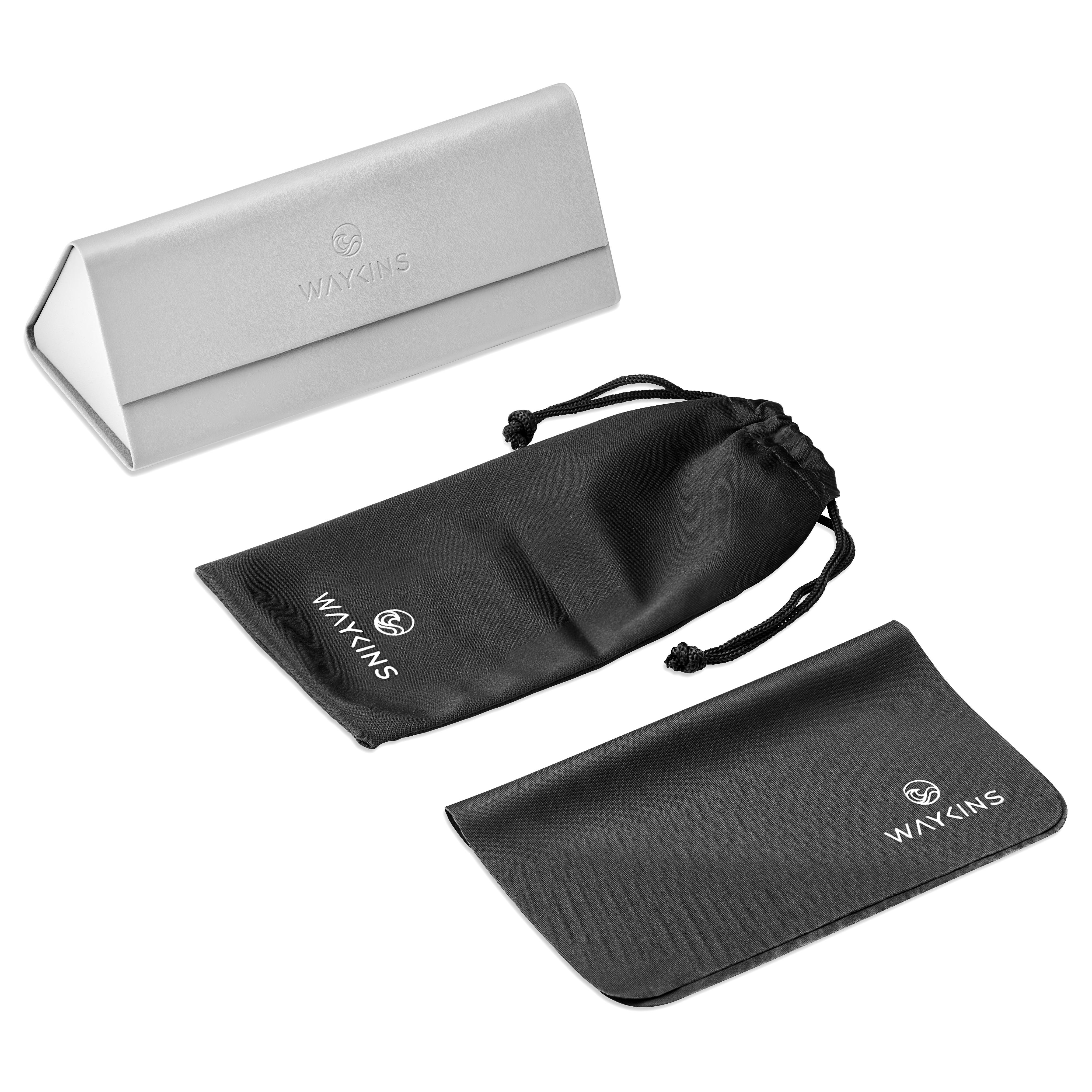 Polarisierte Retro-Sonnenbrille in Schwarz und Blau mit Holzbügeln - 4