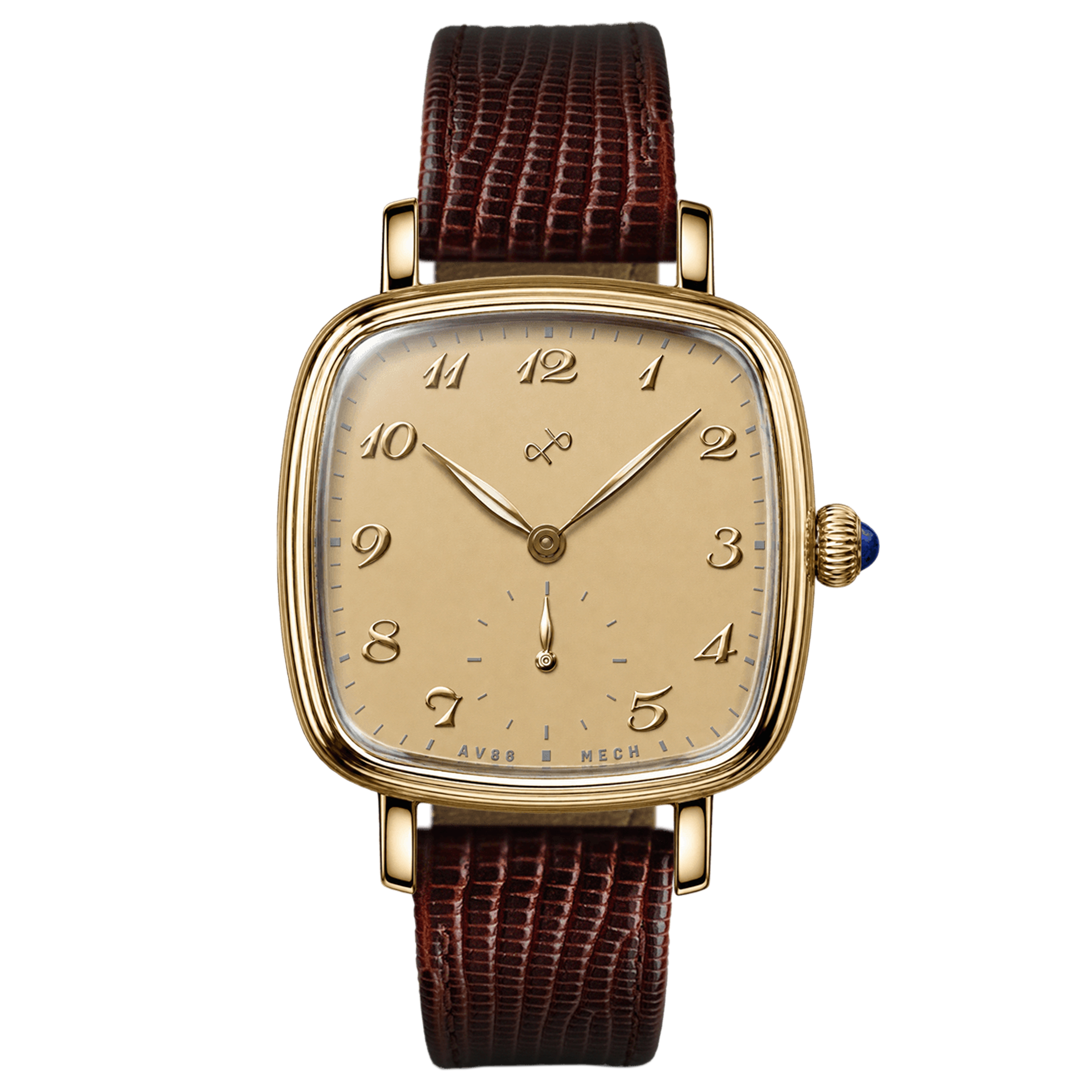 AV86 | 1954 Capri reloj mecánico en dorado y arena