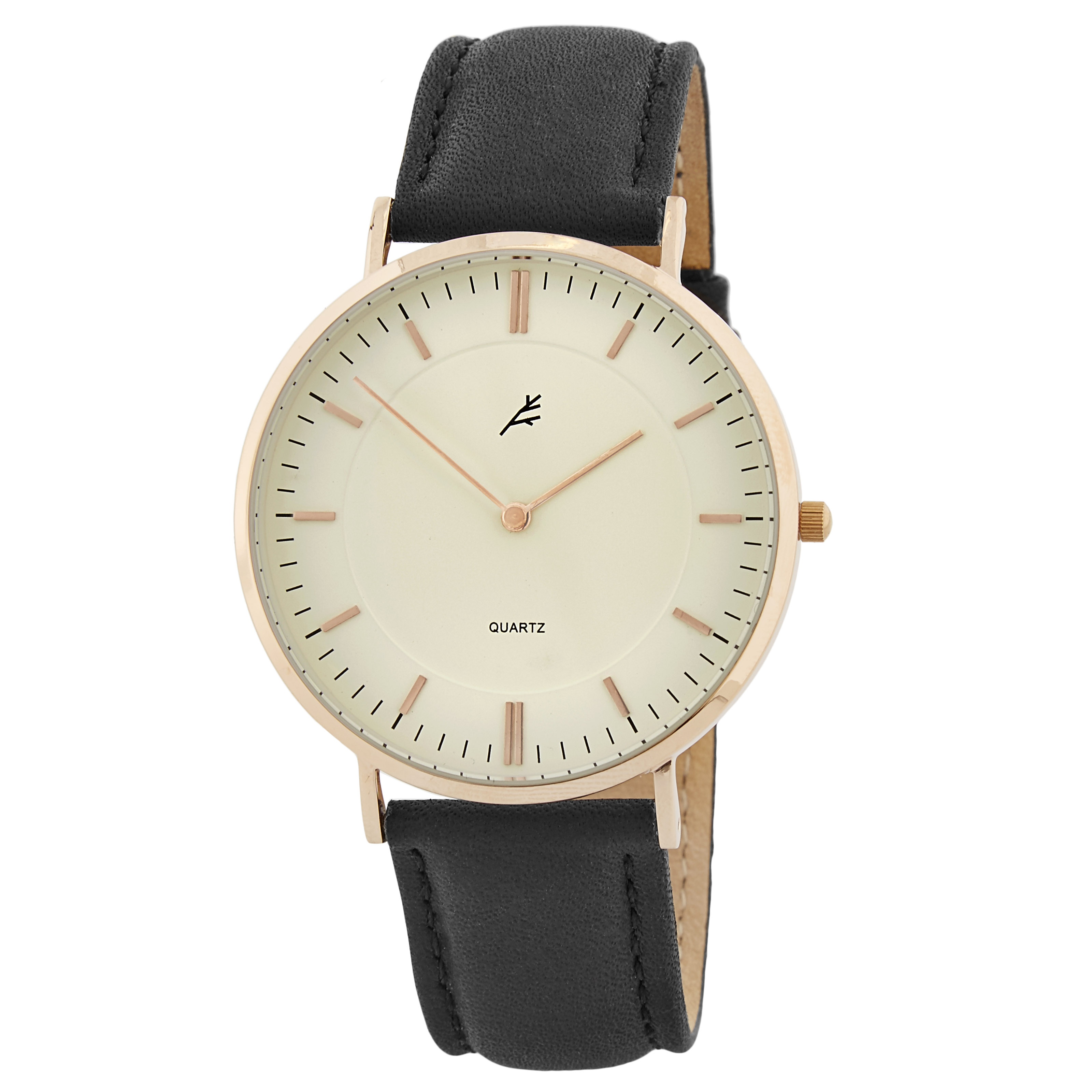 Rosegold & Black Nivil Watch - 1