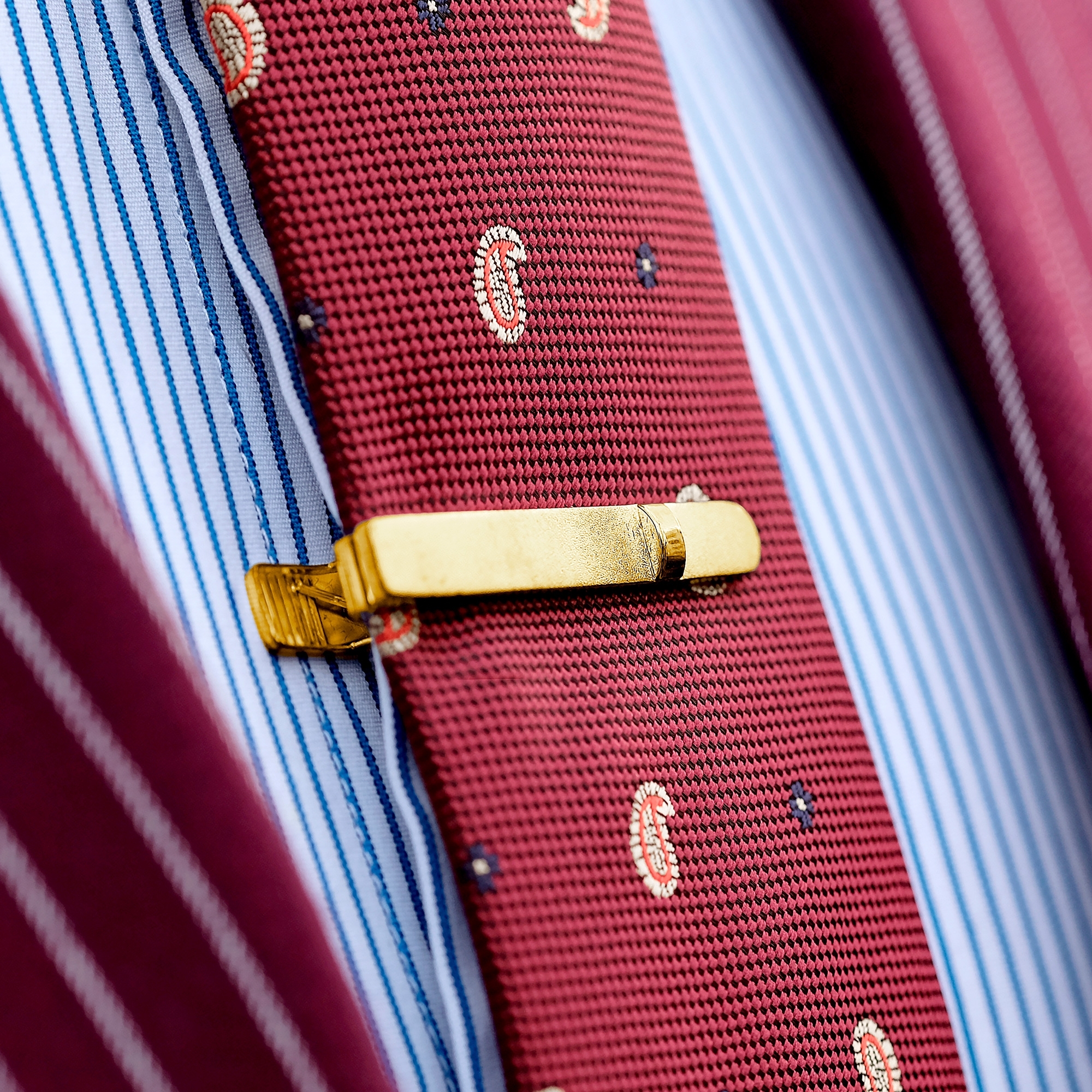 Gyllen 925s Kort Avrundet Slipsklype - 5