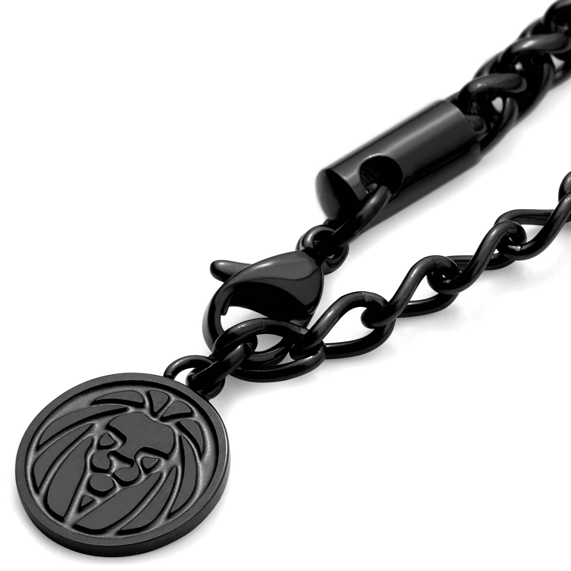 Collana Tadd con ancora e nodo nera - 3