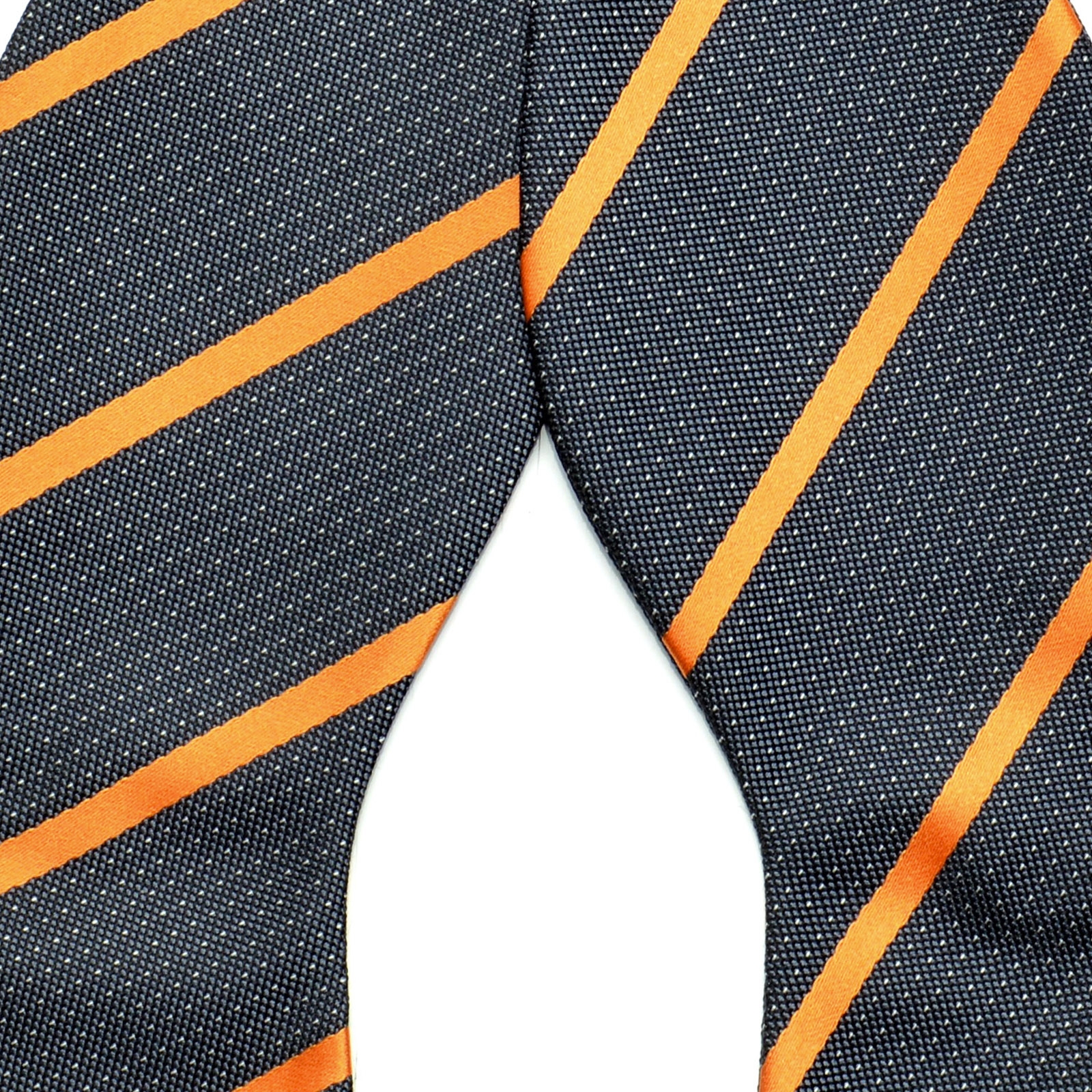 Nœud papillon à nouer gris à rayures - 2