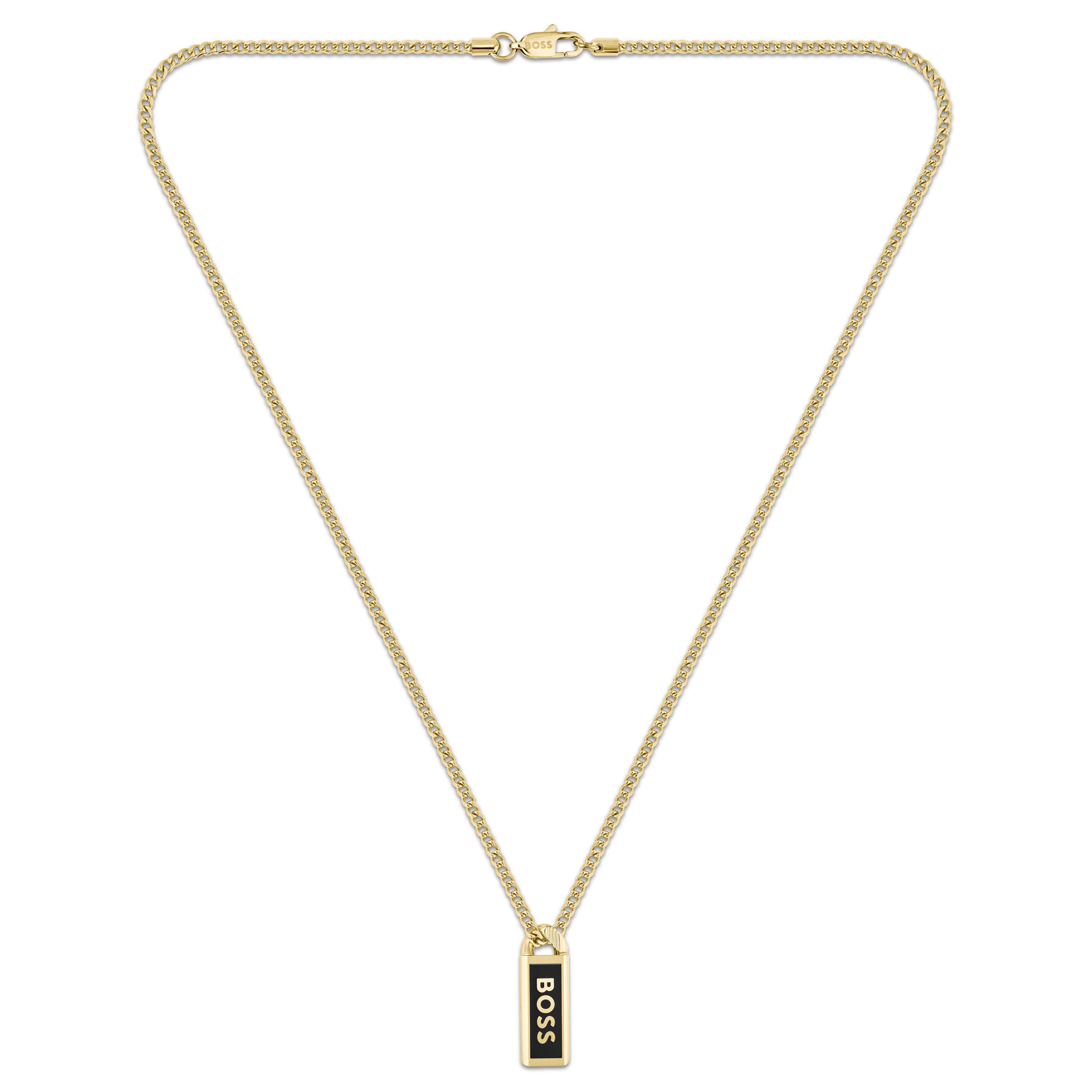 Collar BOSS Kassy Emblem dorado Collar BOSS Kassy Emblem dorado
