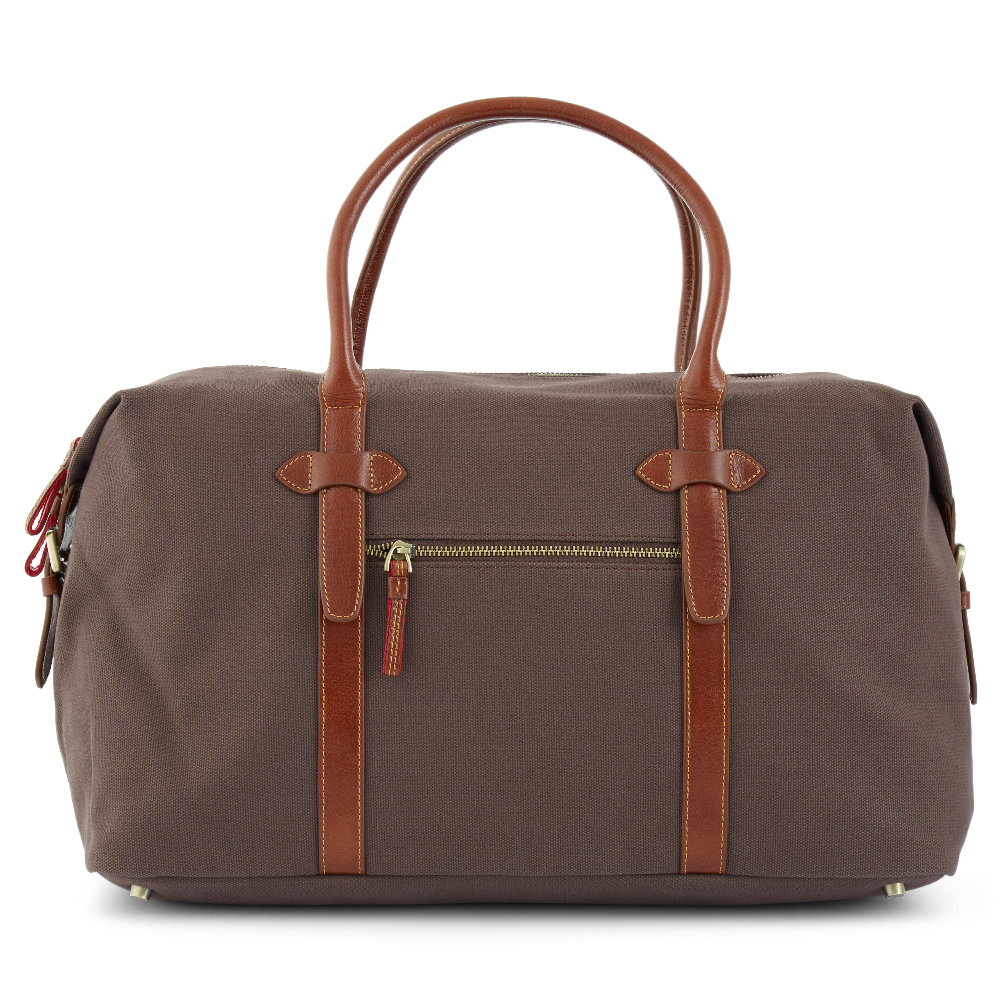Braune Canvas Reisetasche - 4