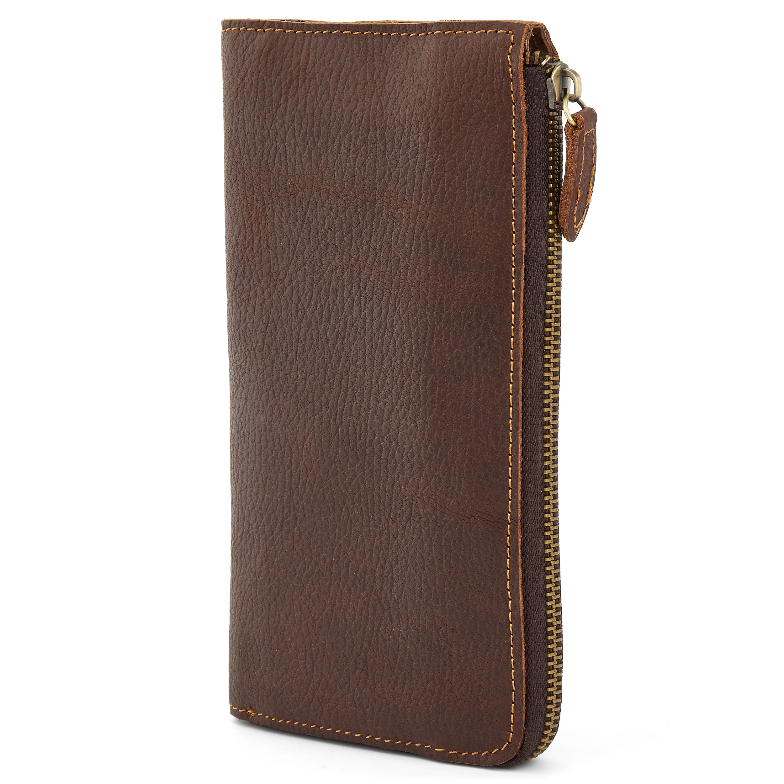 Extra Stor Brun Plånbok - 1