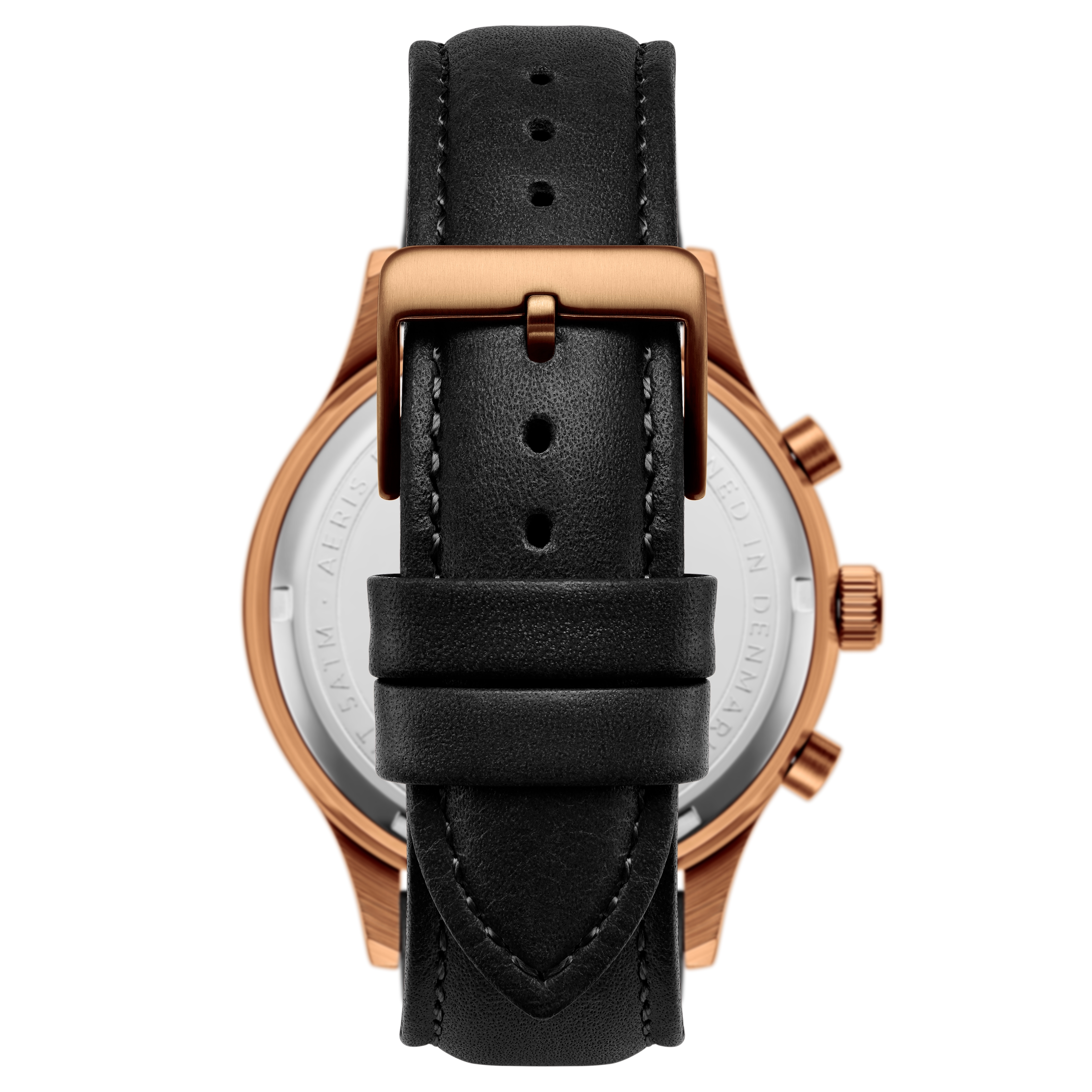 Aeris | Black Brass Chronograph Watch - 5
