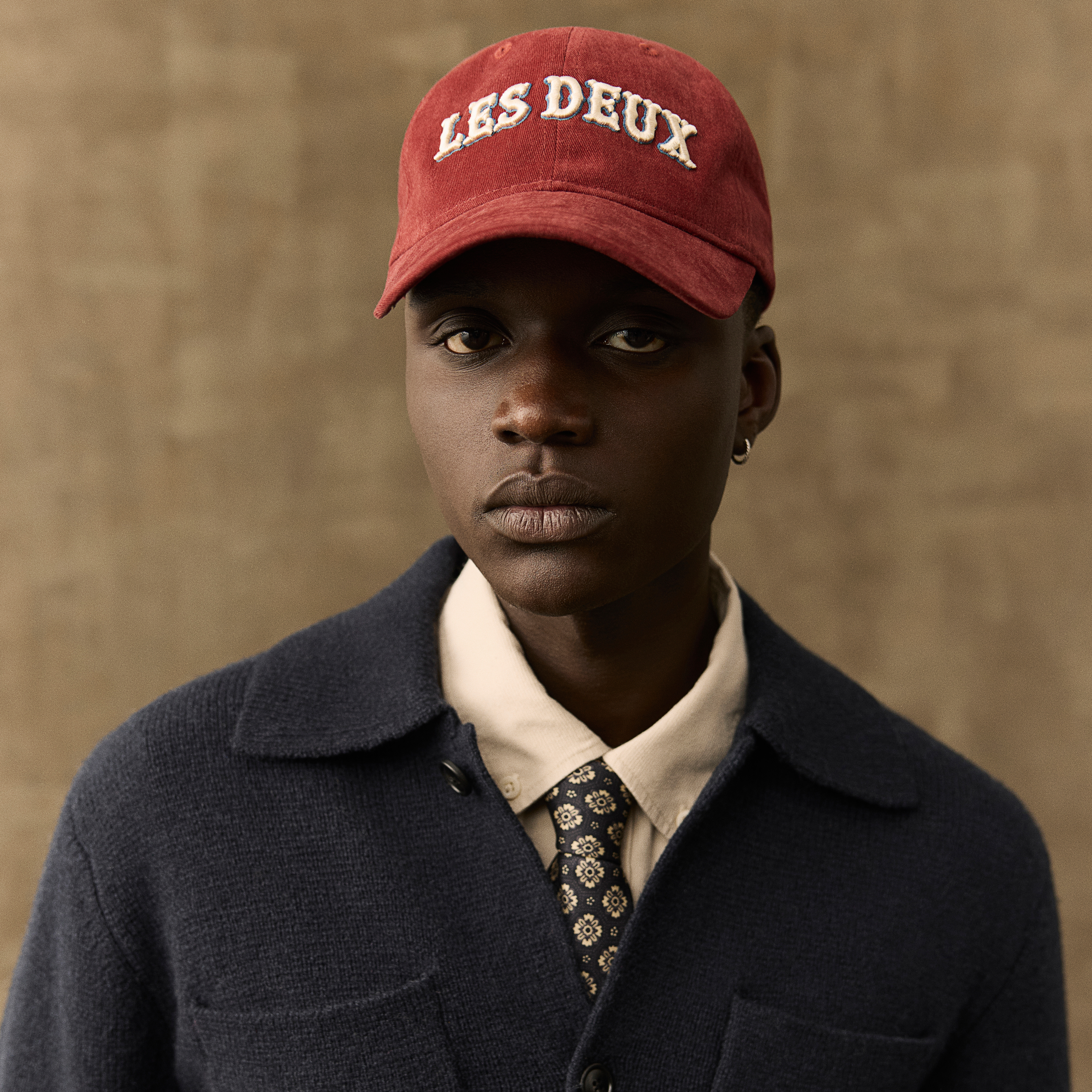 Les Deux | Ziegelrote Dad Cap mit Logo - 2