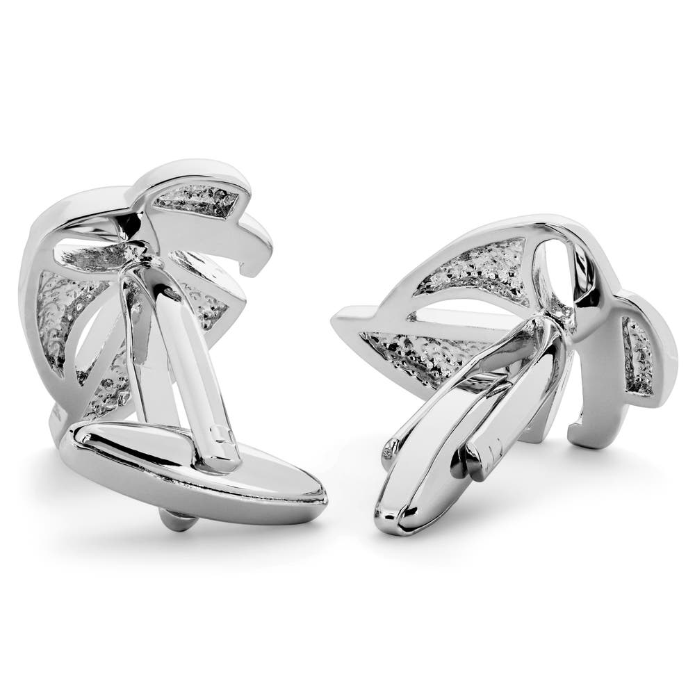 hover: Pelagis | Silver-Tone and Blue Ship Cufflinks hover: Pelagis | Silver-Tone and Blue Ship Cufflinks