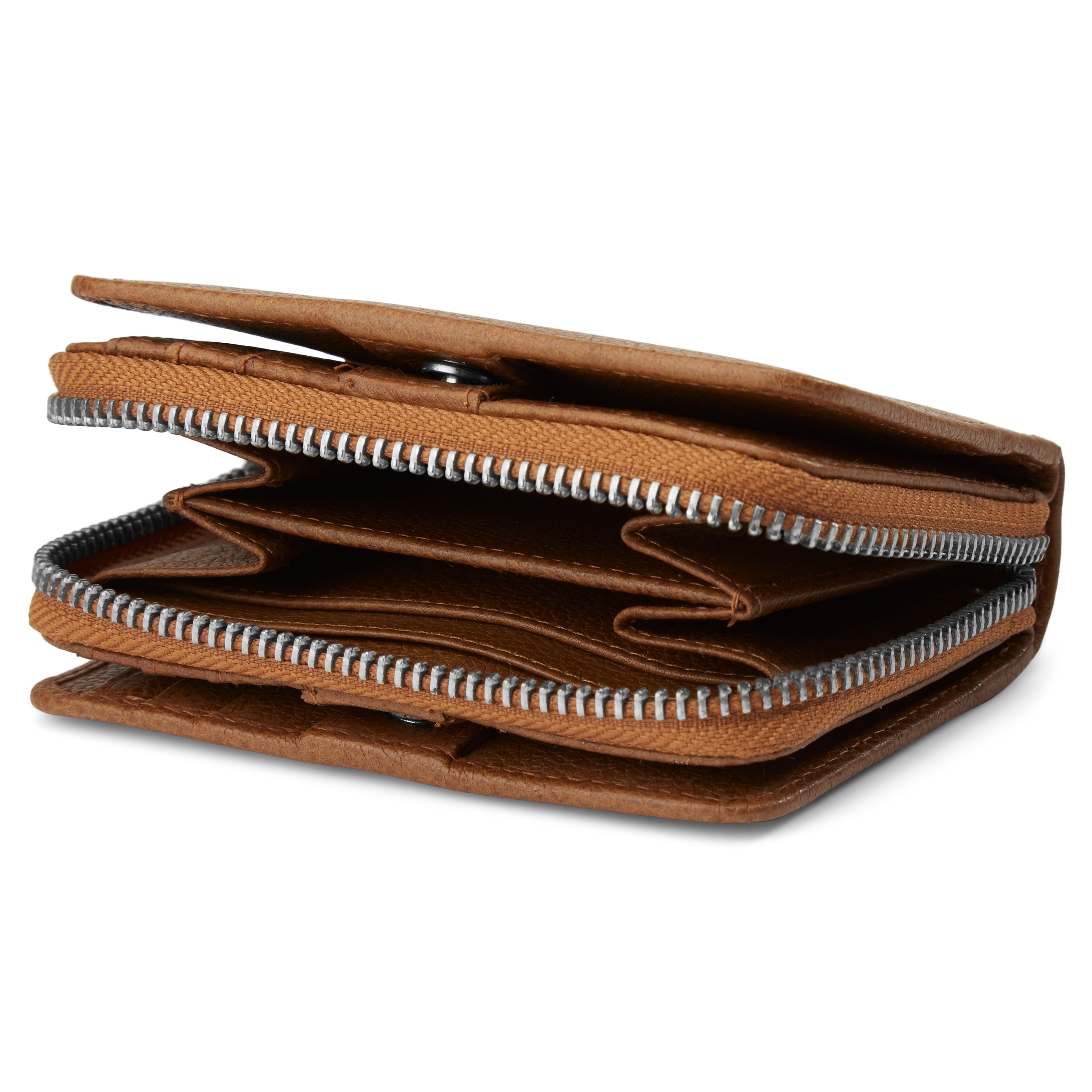 Cartera de cuero marrón claro con bloqueo RFID Lorn - 2