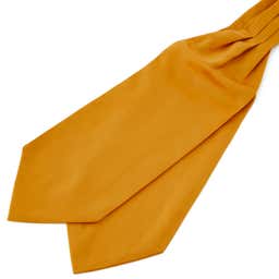 Semplice cravatta ascot giallo autunno