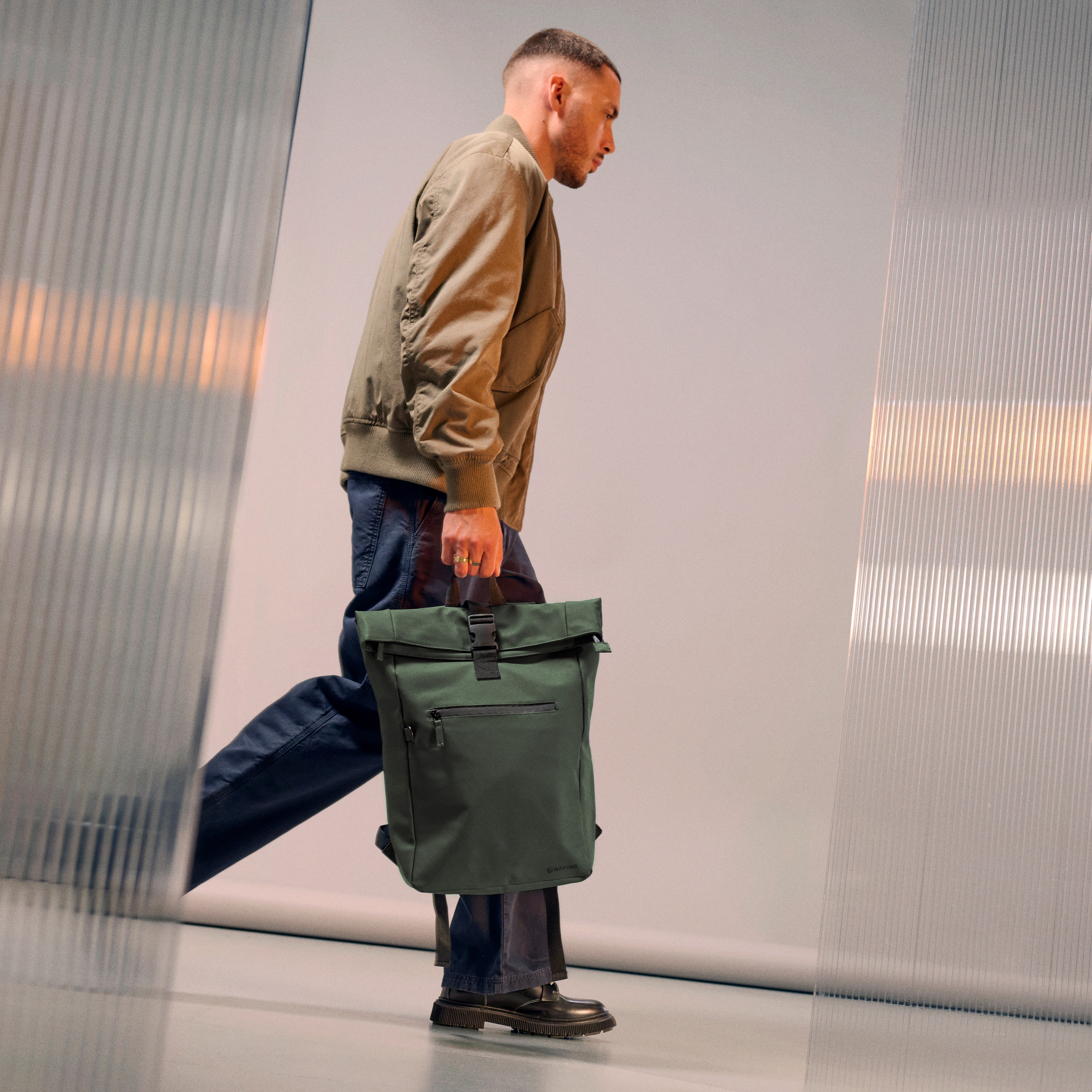 Horizon | Armygrøn Vandafvisende Rygsæk - 3