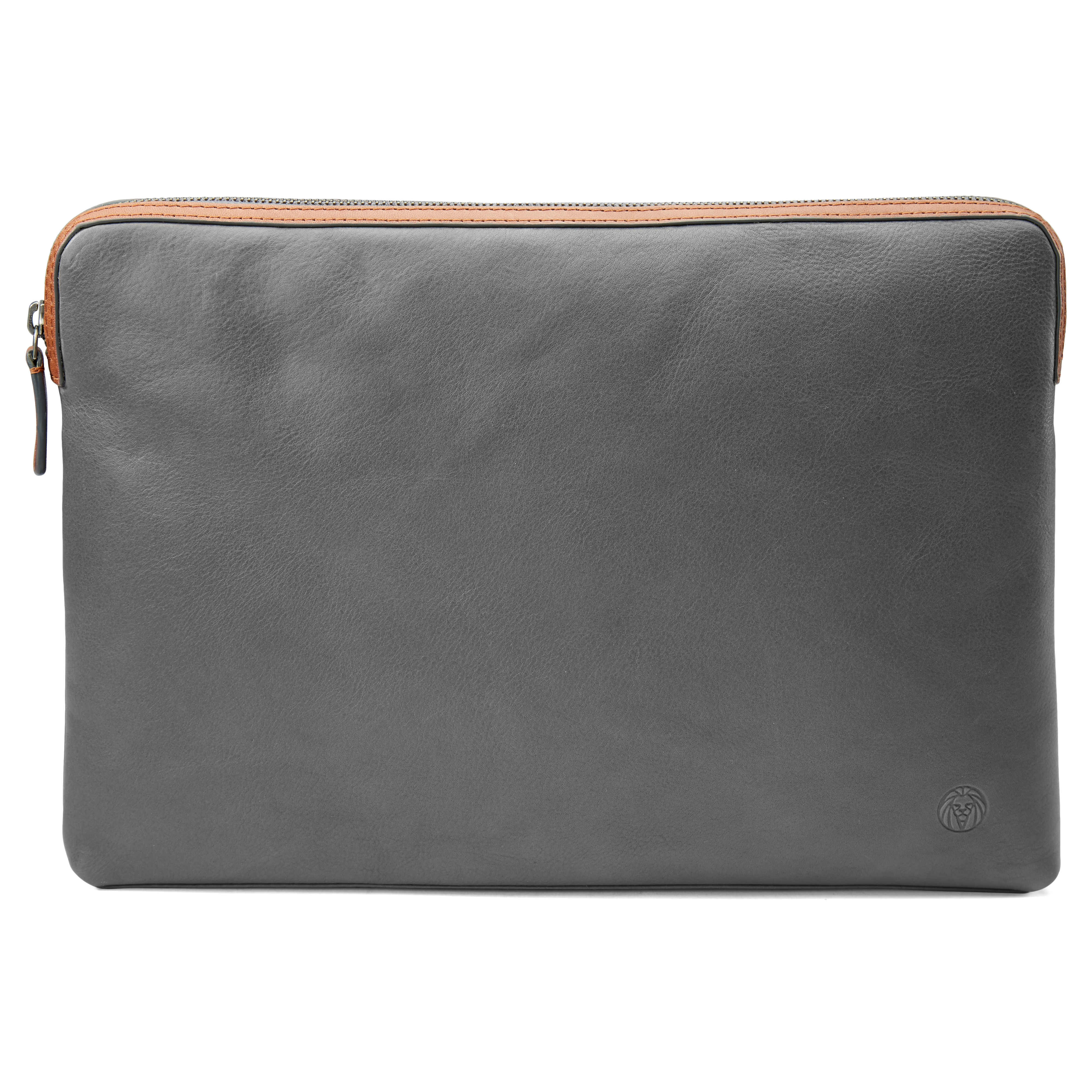 Étui pour ordinateur portable gris et brun tan Lou - 2