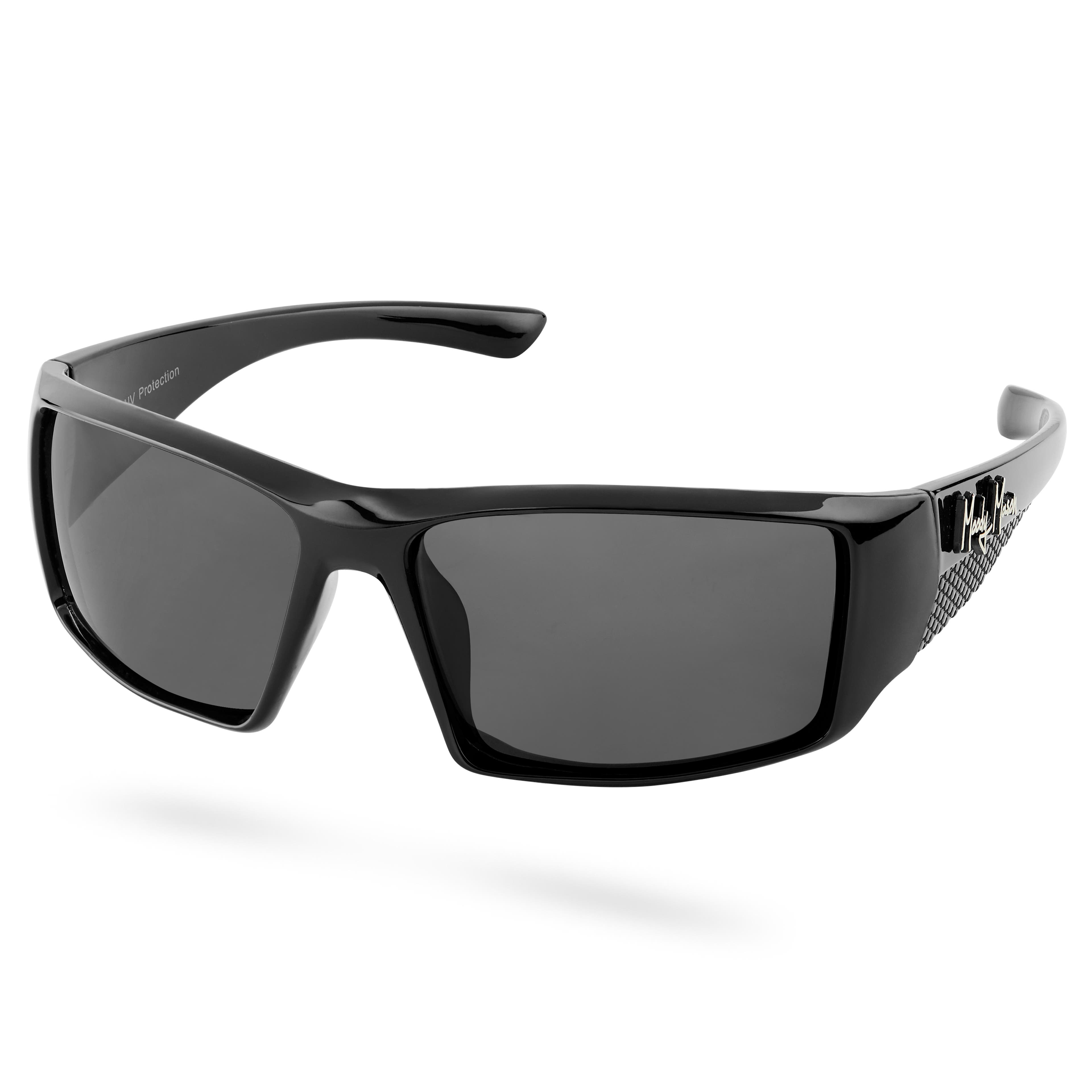 Czarno-szare polaryzacyjne okulary przeciwsłoneczne Mick Verge – Kategoria 3.5