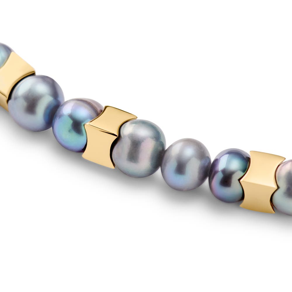 hover: Ocata | Gold-Tone Black Pearl Bracelet hover: Ocata | Gold-Tone Black Pearl Bracelet
