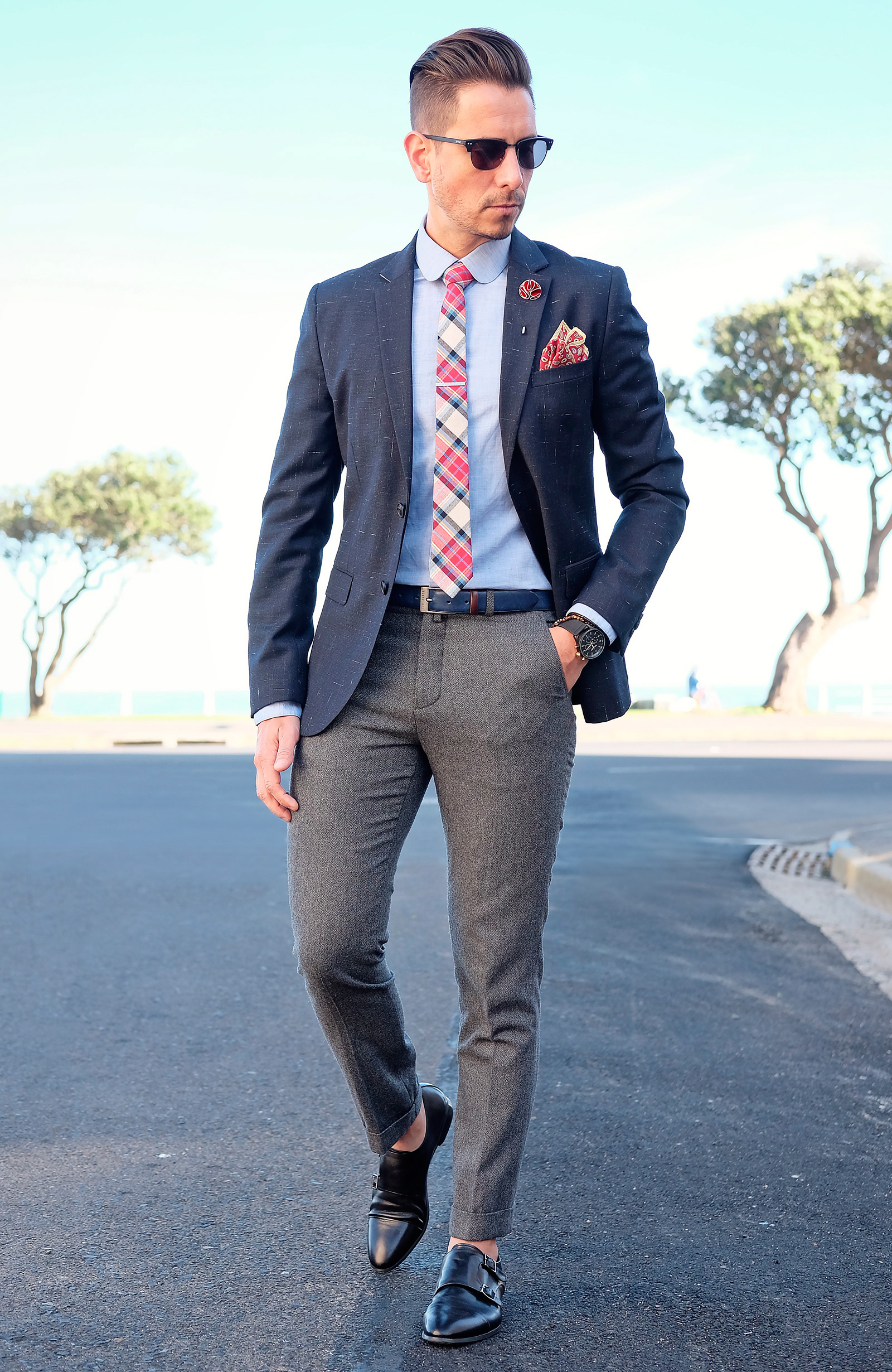 Camellia Red Lapel Flower - 6