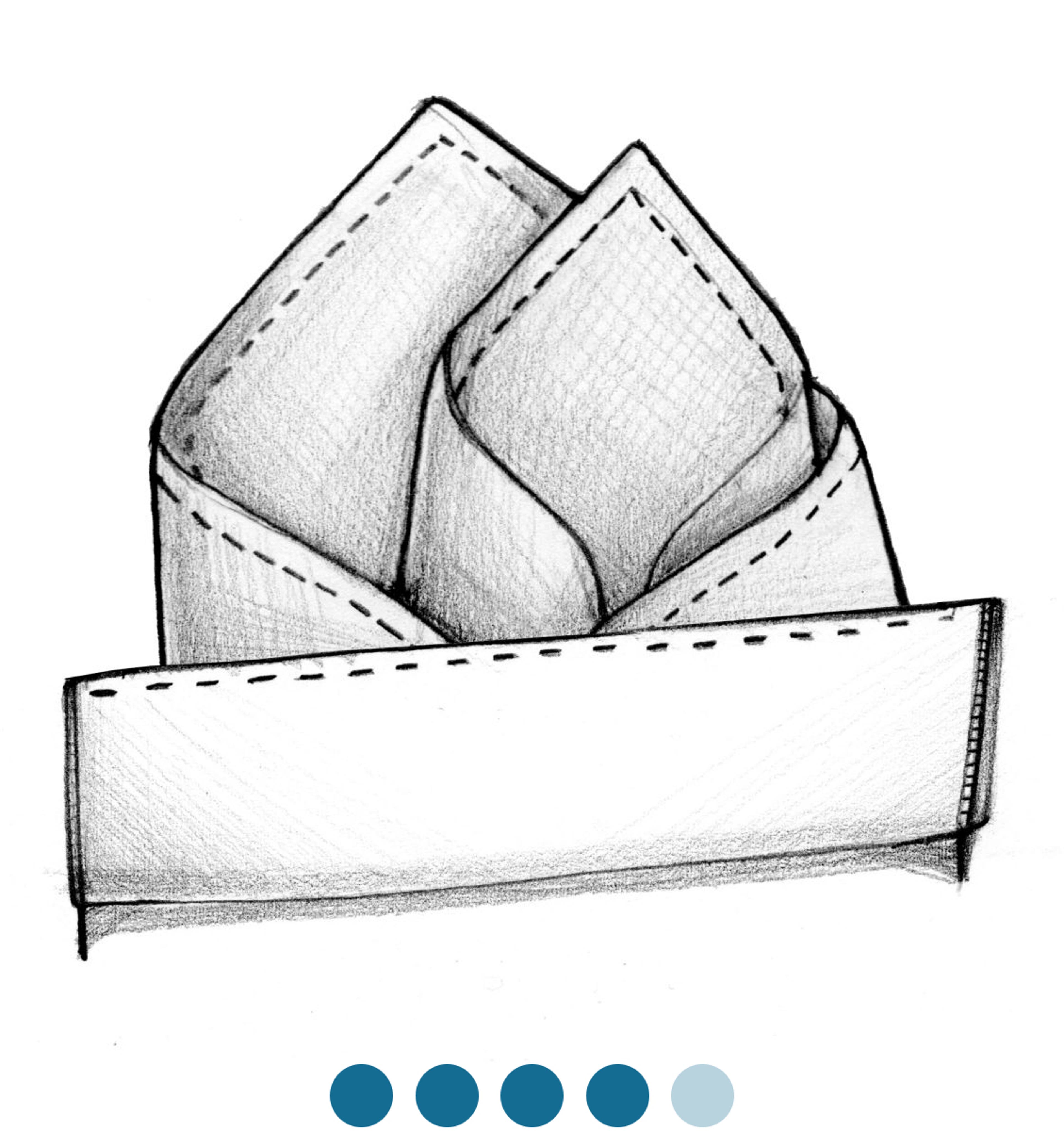 Perpetual tab Ideel 52 måder at folde et lommetørklæde på