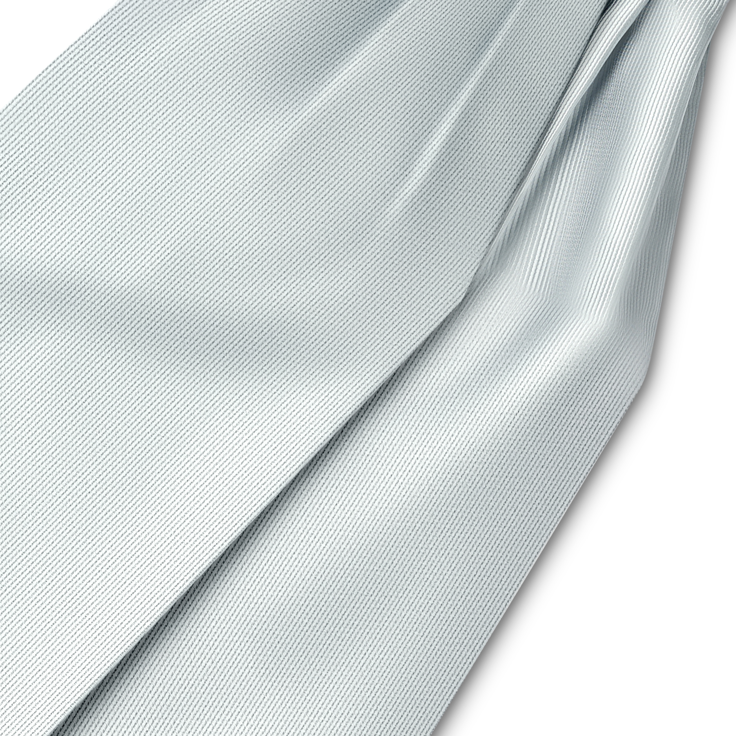 Silver-Tone Grosgrain Cravat - 2