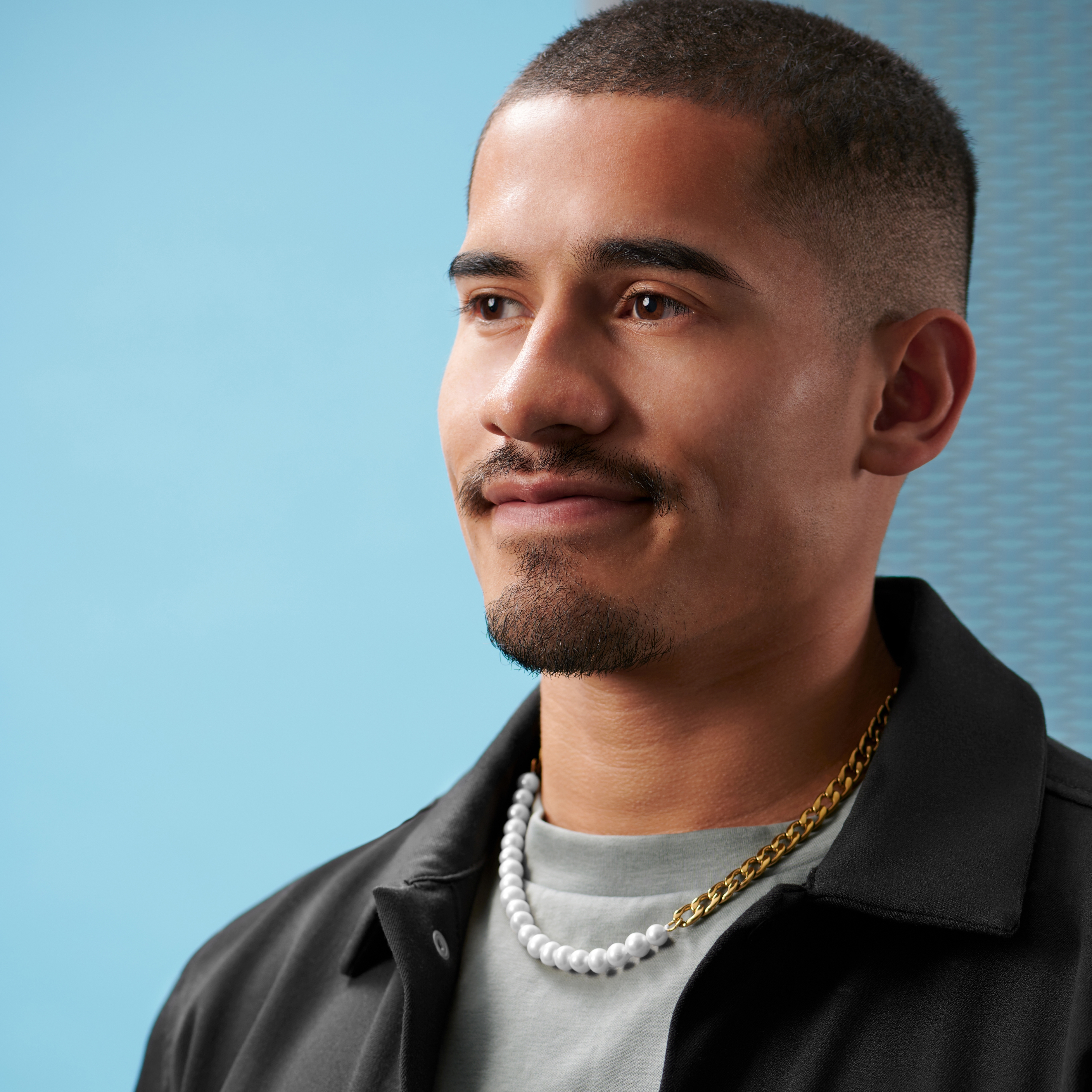 Collana Charlie Amager con catena color oro e perline - 5