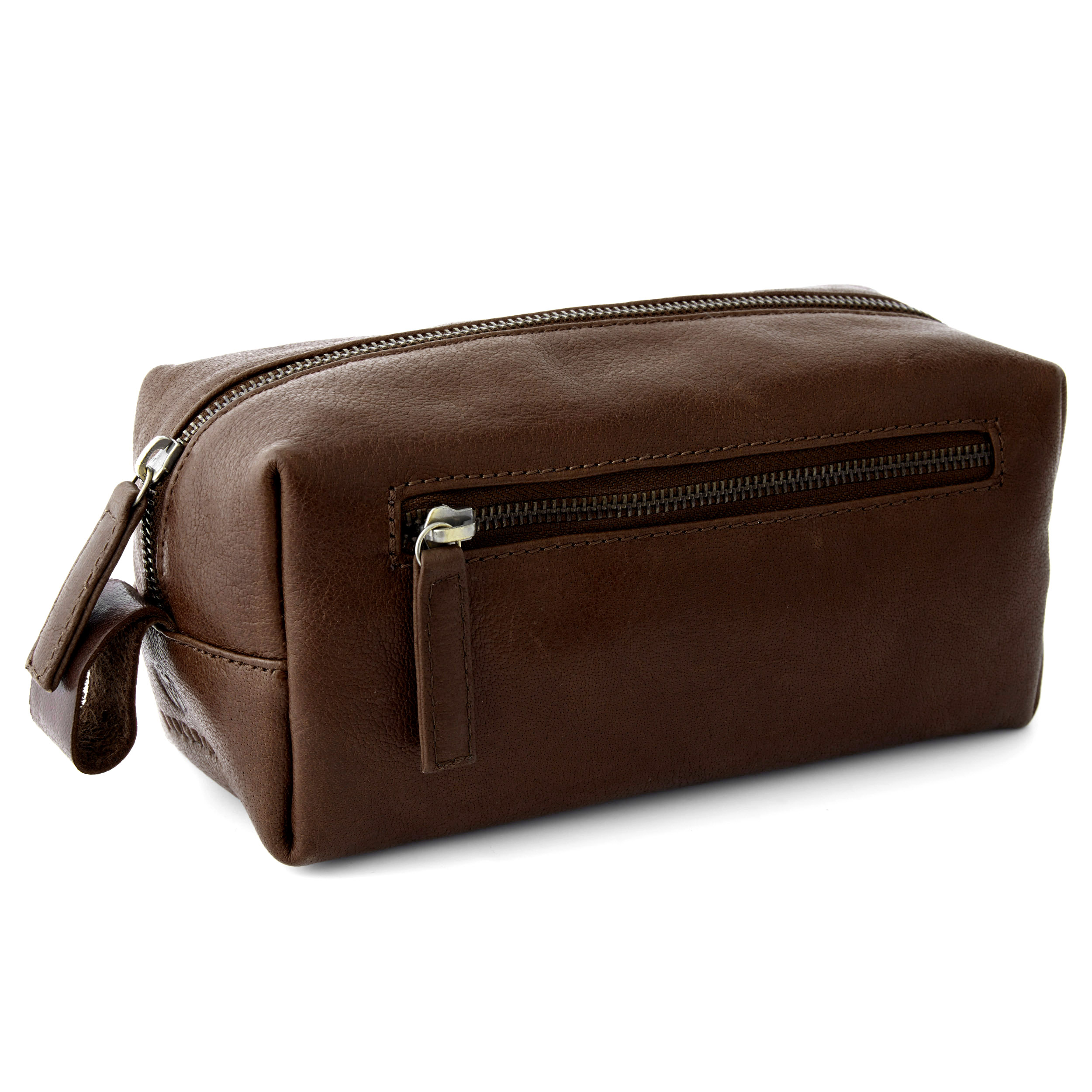 Beauty case California in pelle marrone - 2