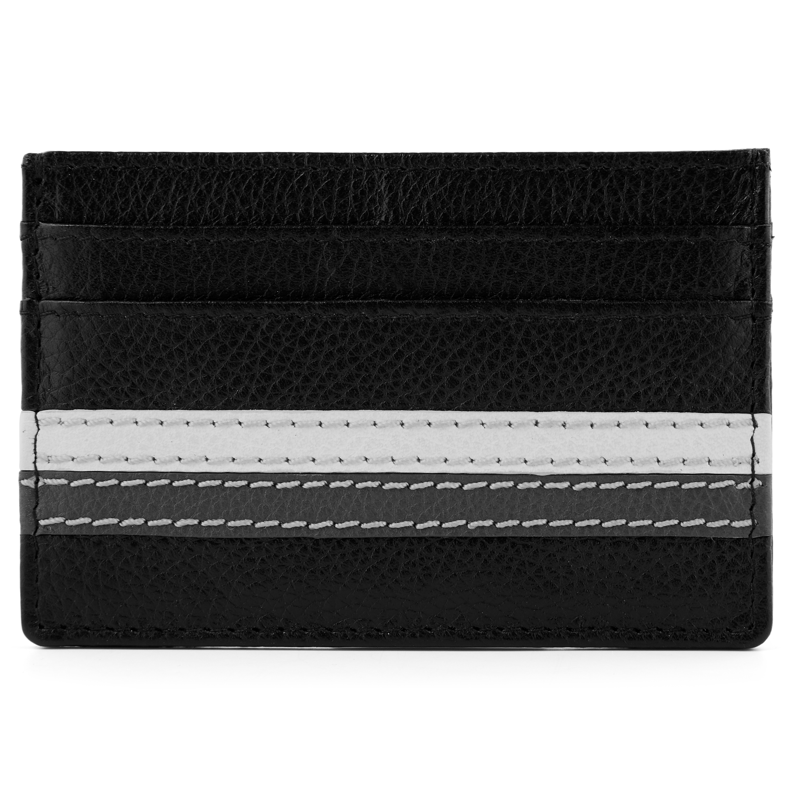 Larry | Black Leather RFID Card Holder - 4