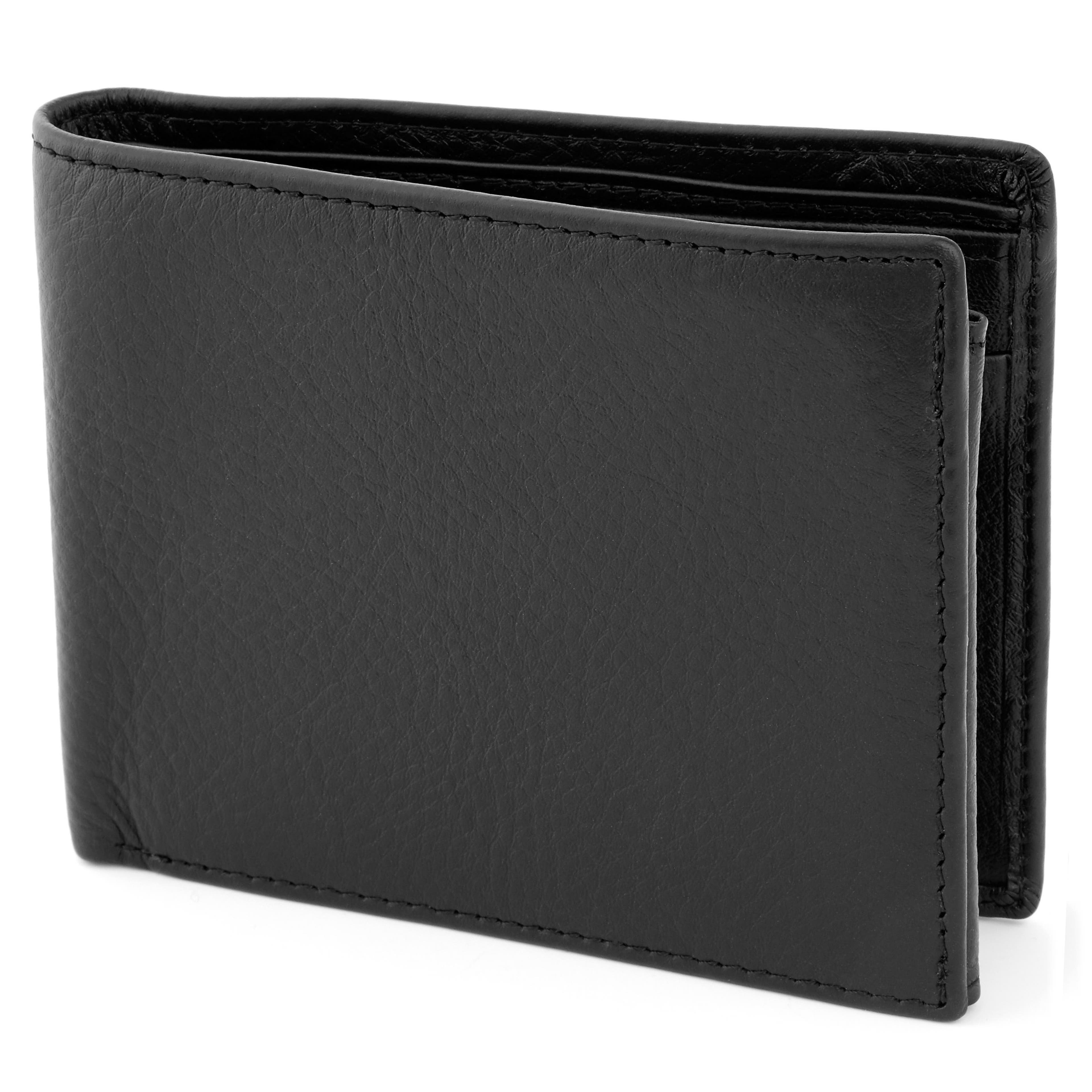 Secure Black Leather Wallet