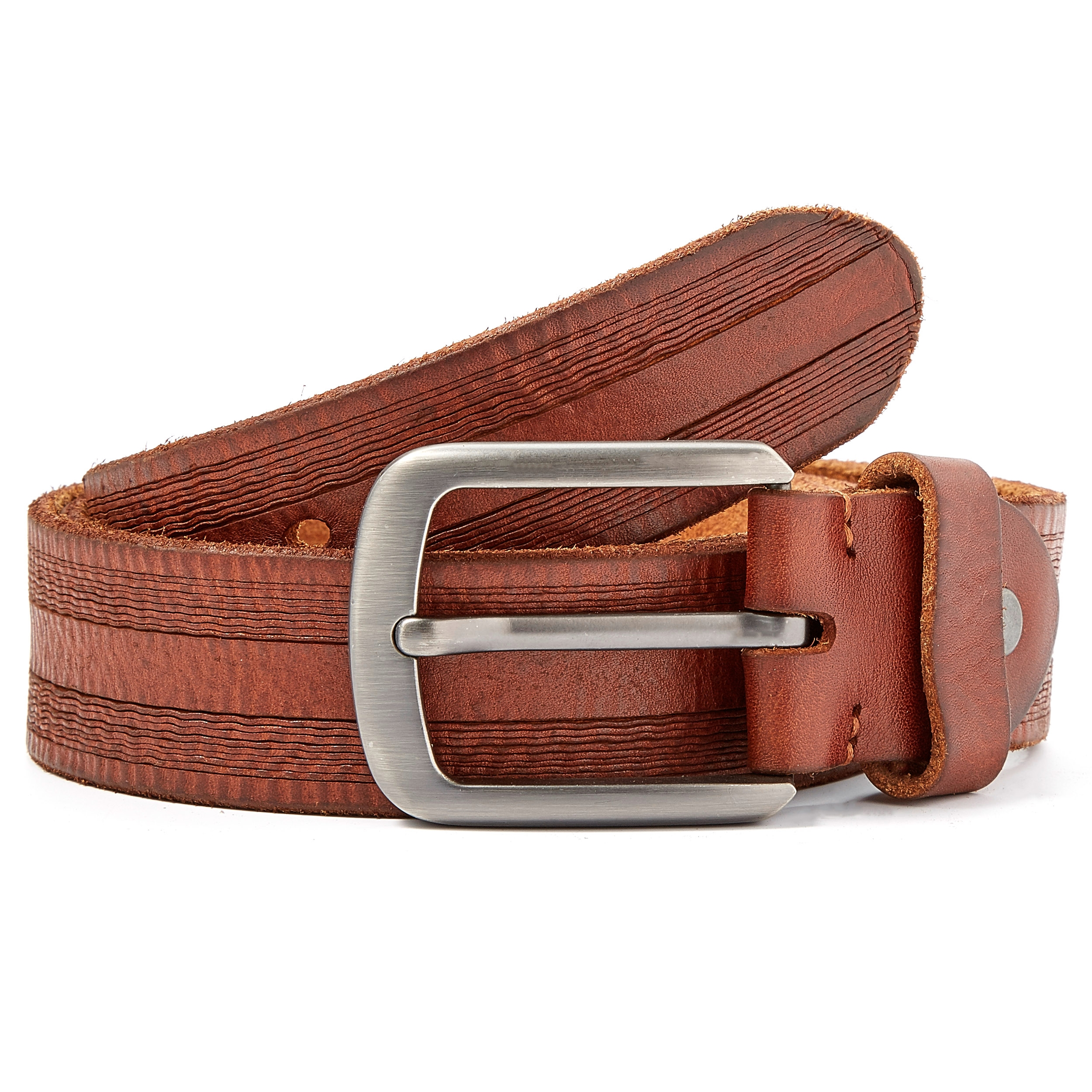Bruine Gelinieerde Riem - 1