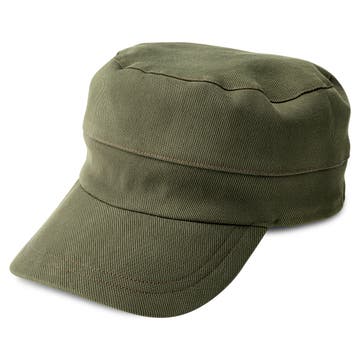 Gorra militar de algodón verde Flynn