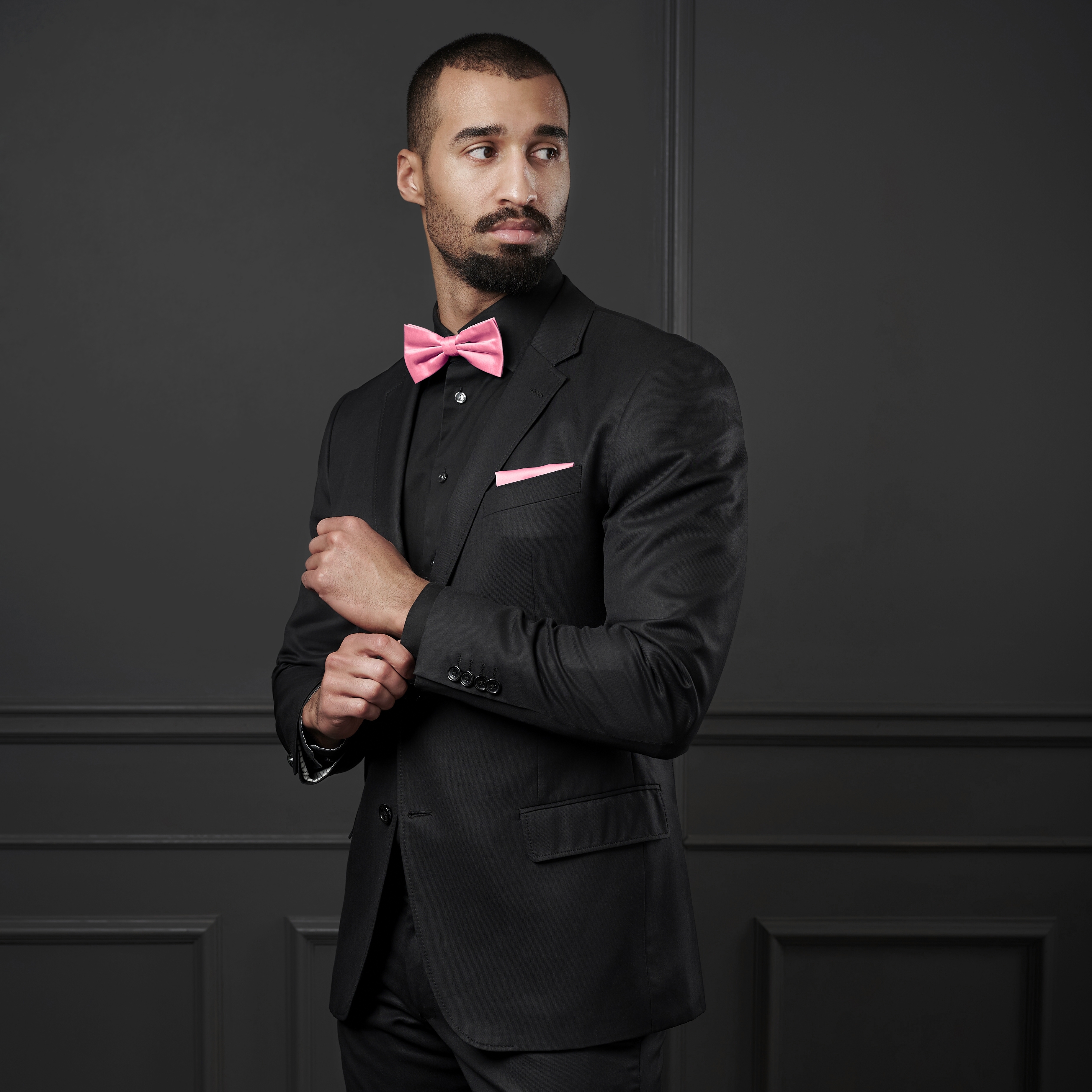 Basic Baby Pink Pocket Square - 4