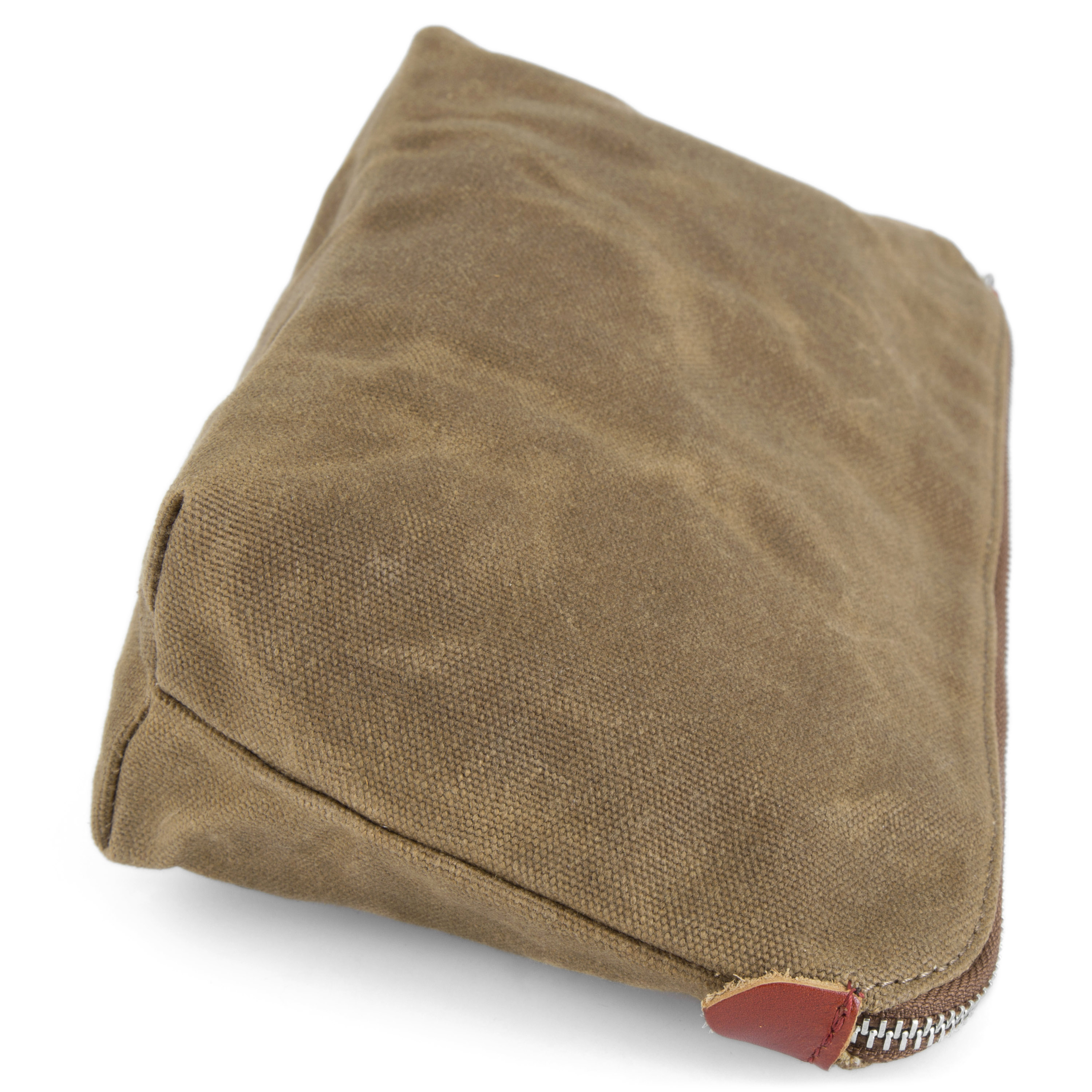 Khaki Drexel Voksbehandlet Kanvastoilettaske - 6