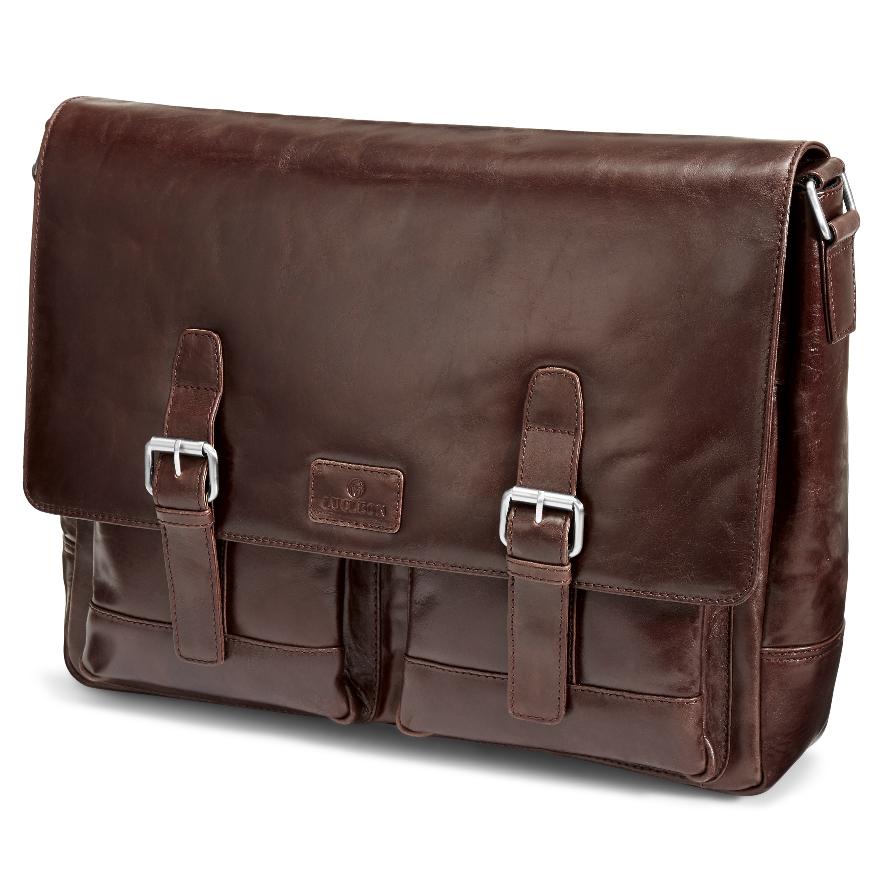 Sac Messenger Jasper en cuir marron  - 1