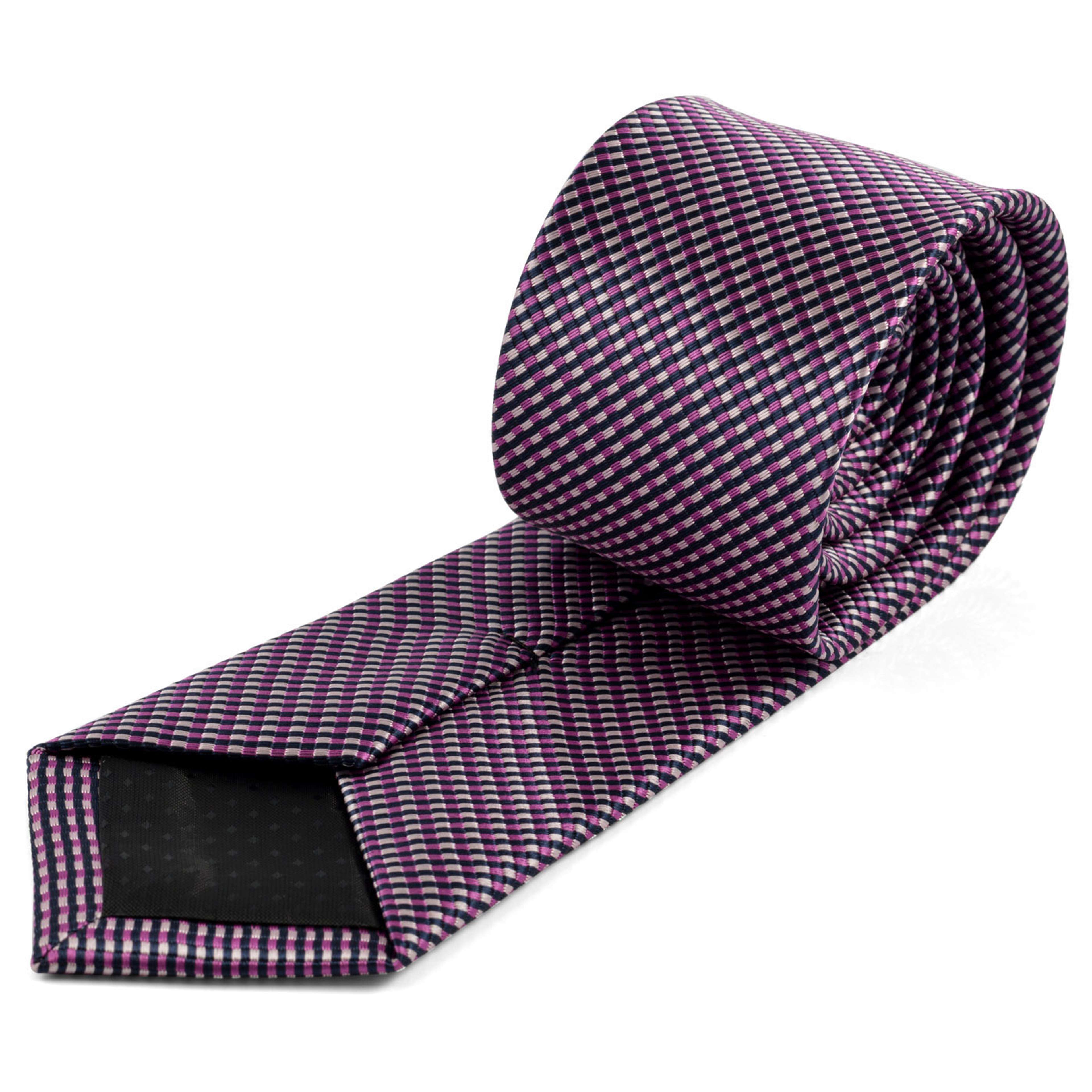 Cravatta a quadri rosa e viola | Disponibile! | Tailor Toki Cravatta a quadri rosa e viola | Disponibile! | Tailor Toki