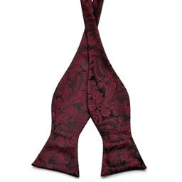 Bordeaux Pattern Self-Tie Bow Tie
