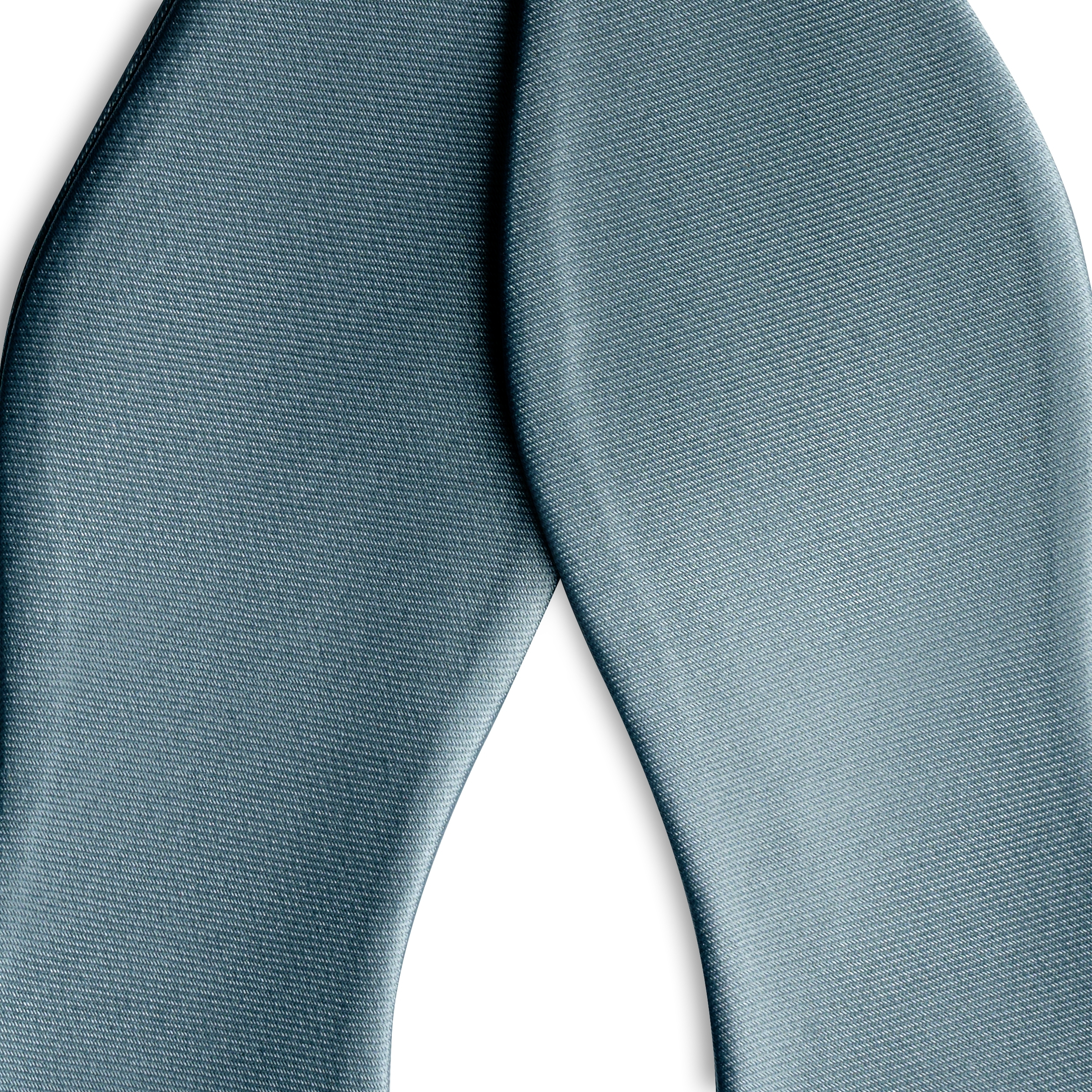 Smoke Grey Self-Tie Satin Bow Tie - 2