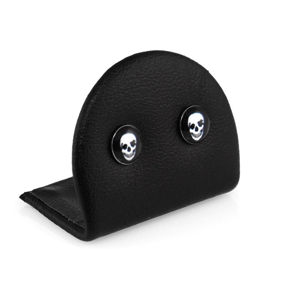 Flade Skelethoved Øreringe - 2