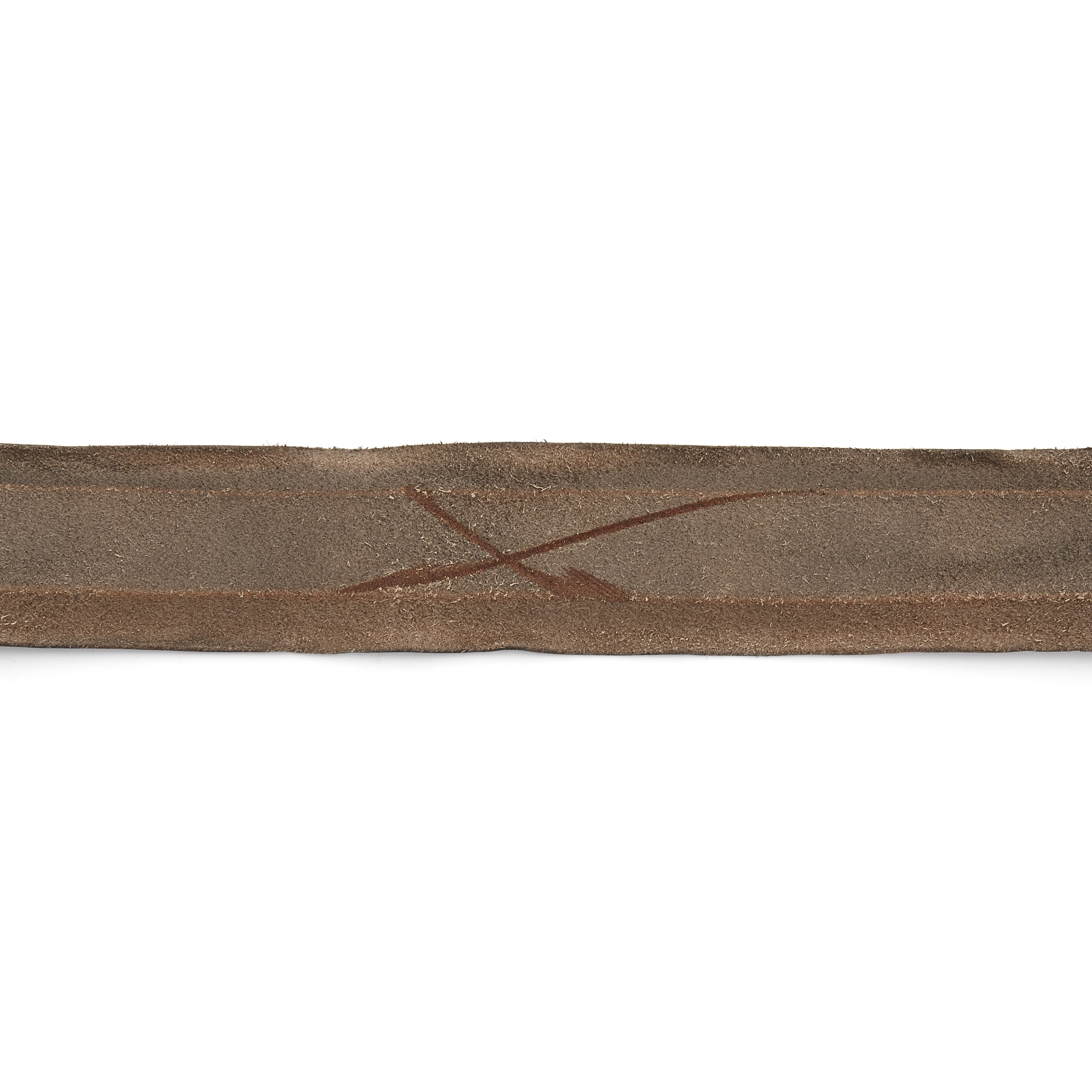 Asymetrický čierny kožený opasok - 3