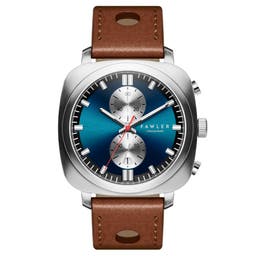 Callao | Blauw Kussenvormig Horloge