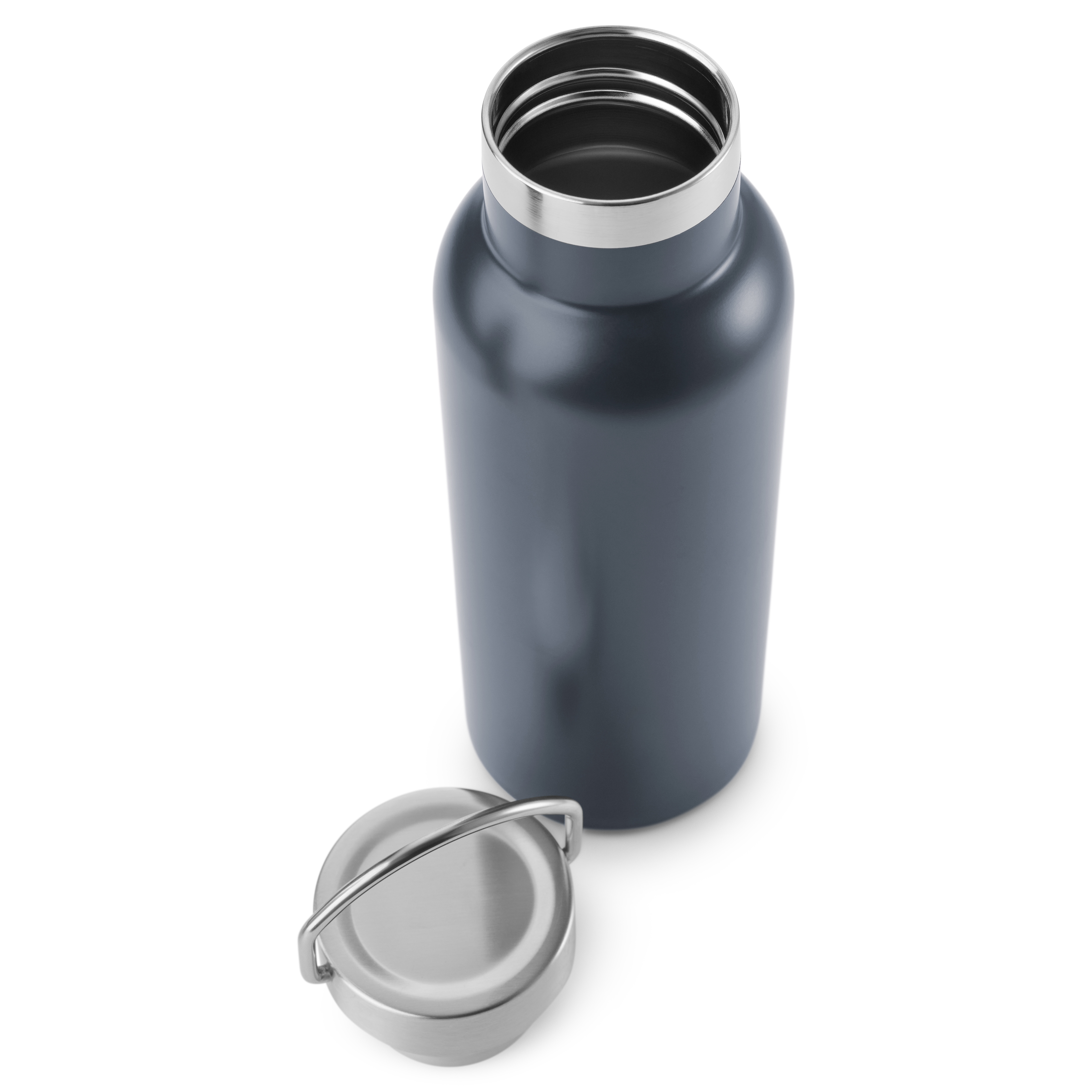 Šedá 500ml vakuová lahev - 5