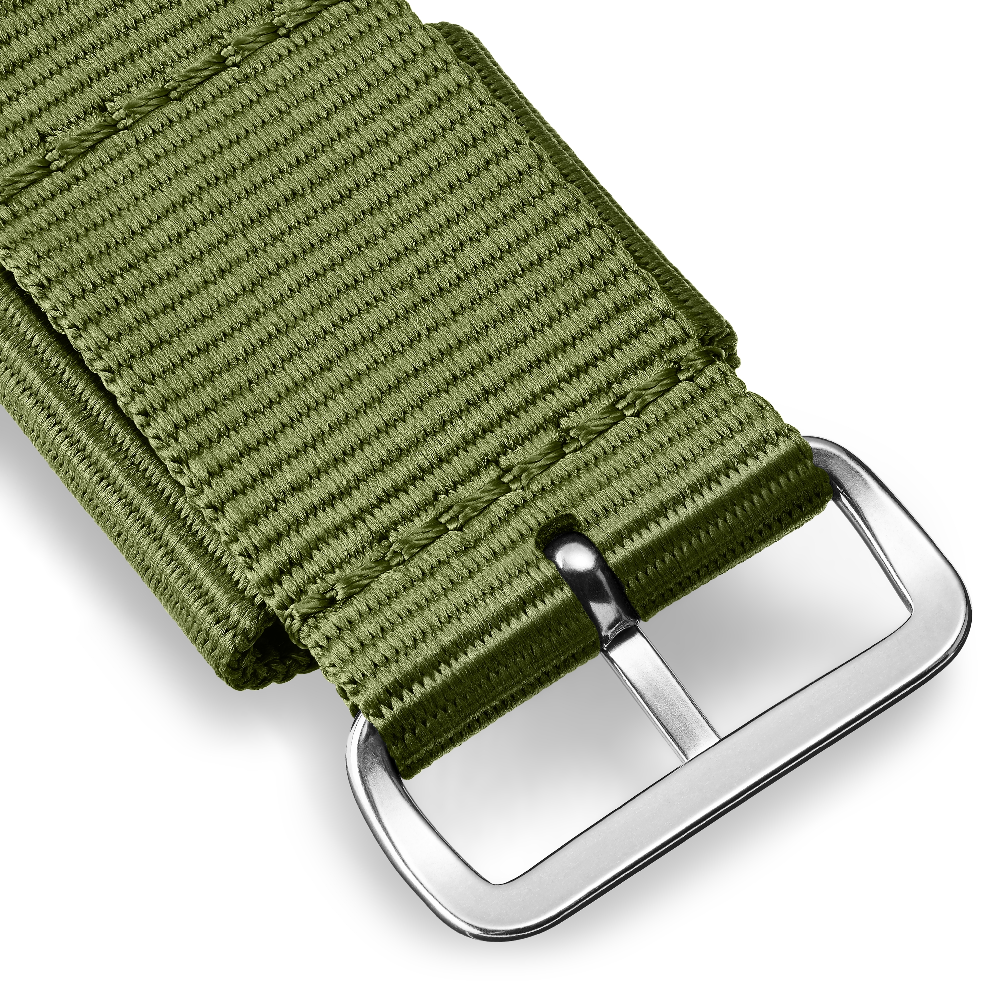 Ryka | 22 mm Army Green Nylon Watch Strap - 4