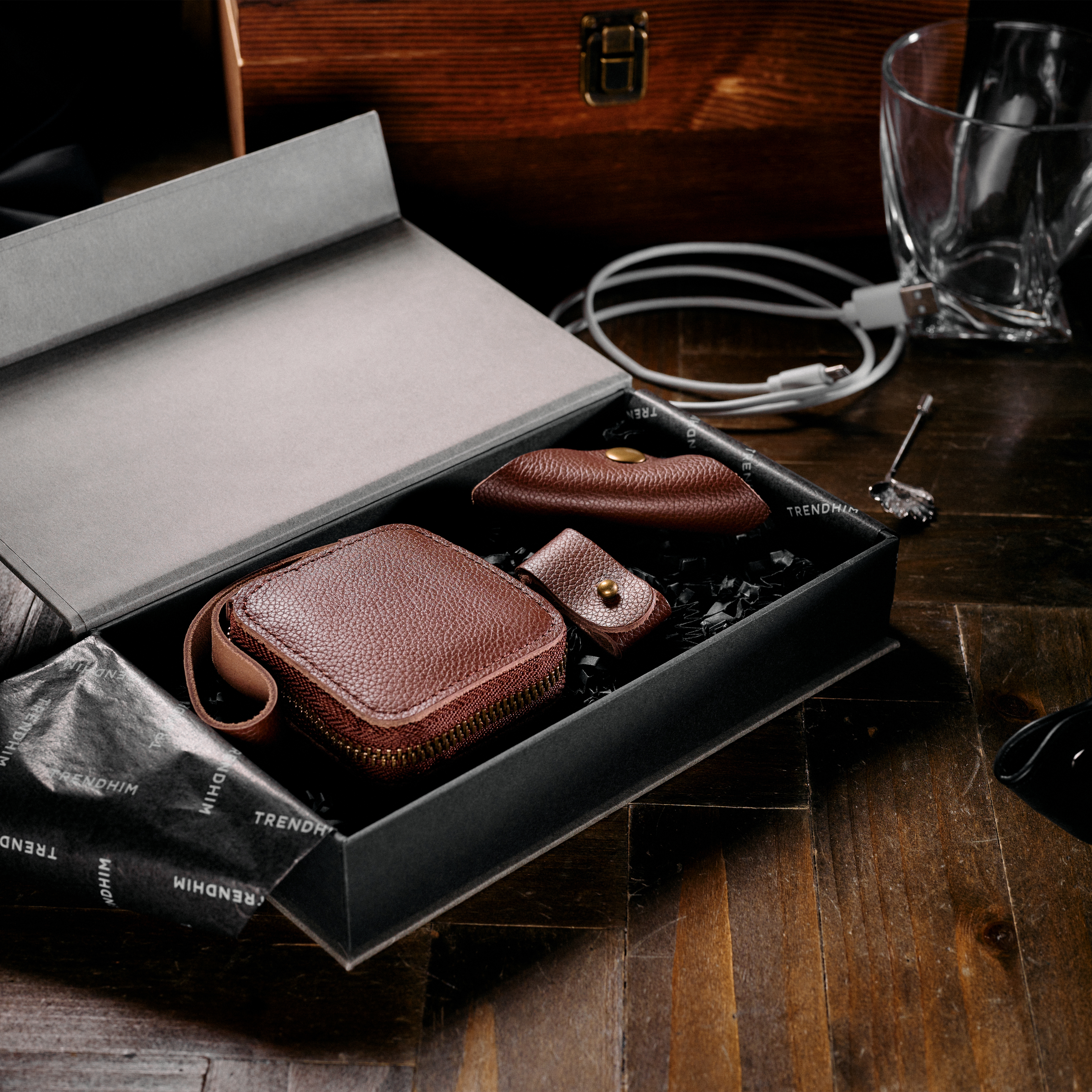 Professionelle Organizer-Geschenkbox | Braunes Leder - 7
