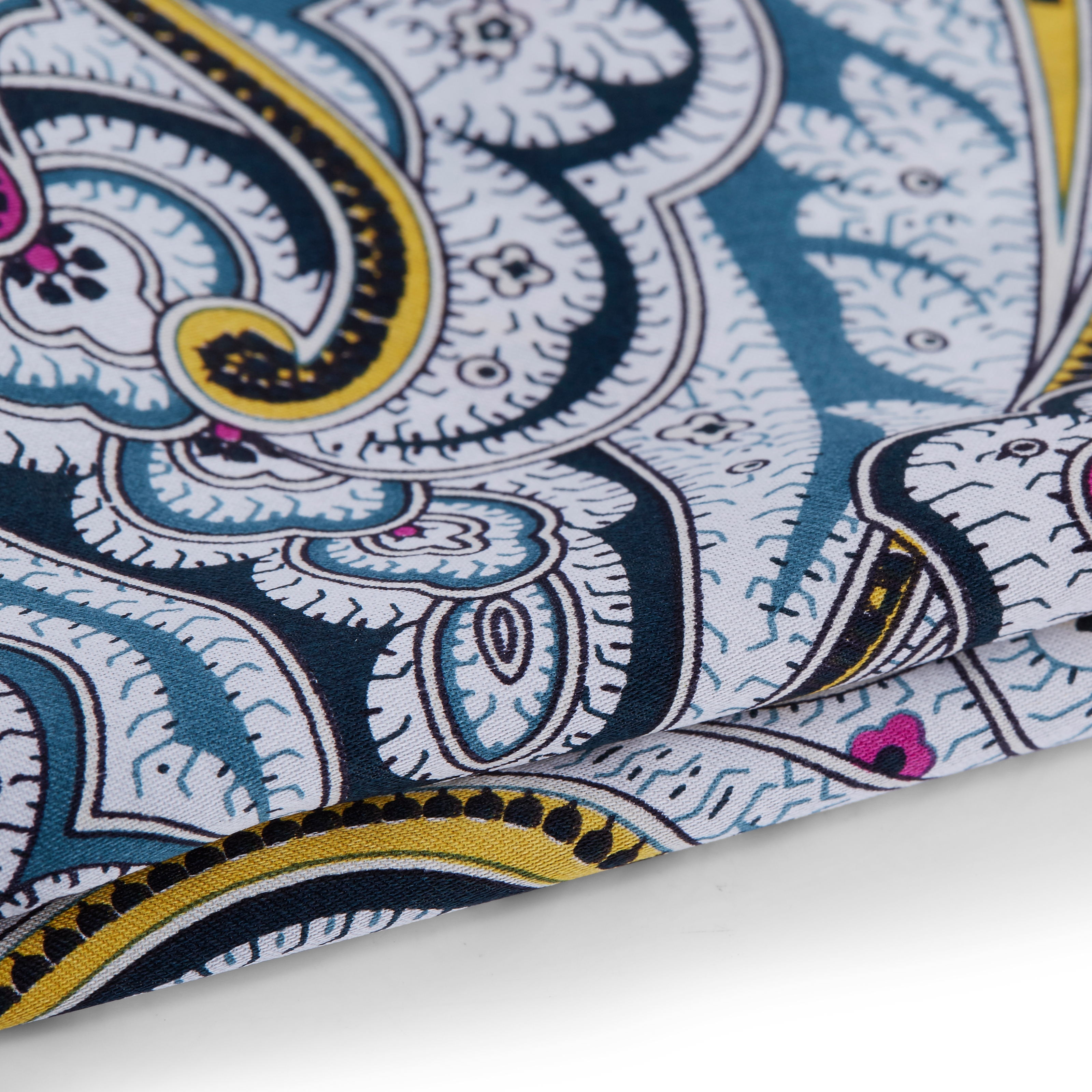 Gewaagde Witte & Blauwe Pochet met Bloemmotief - 2